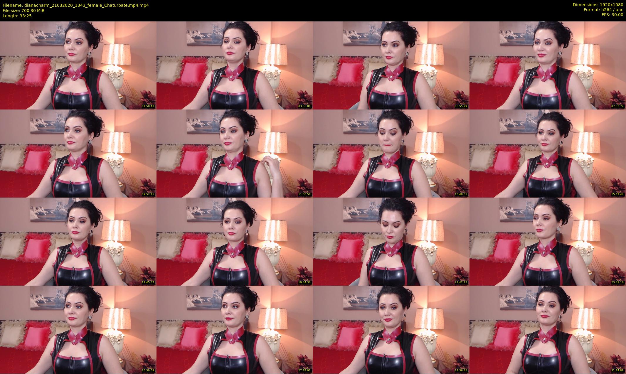 dianacharm — 34 minute Chaturbate female cam show recording, 1080p, Mar 21, 2020