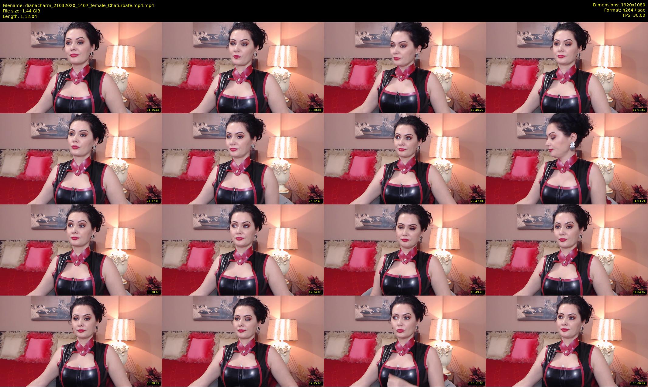 dianacharm — 73 minute Chaturbate female cam show recording, 1080p, Mar 21, 2020