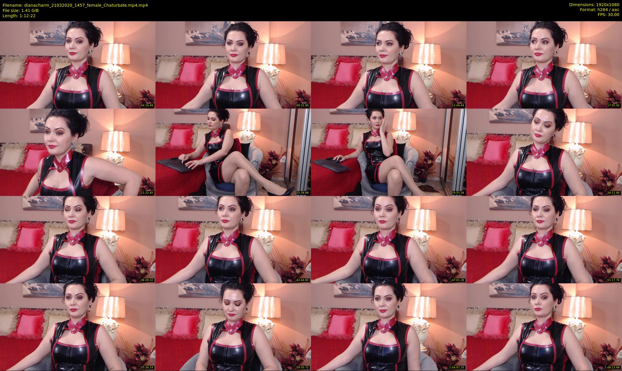 dianacharm — 73 minute Chaturbate female cam show recording, 1080p, Mar 21, 2020