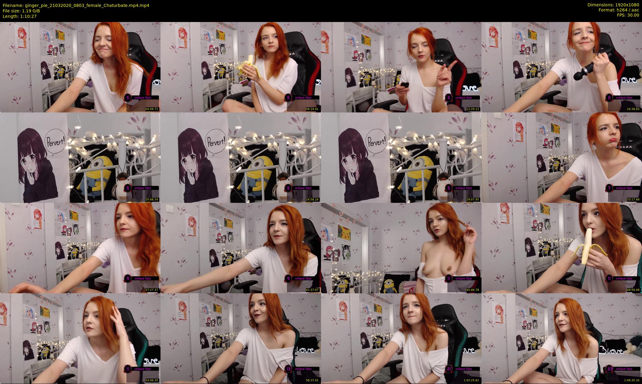 ginger_pie — 71 minute Chaturbate female cam show recording, 1080p, Mar 21, 2020