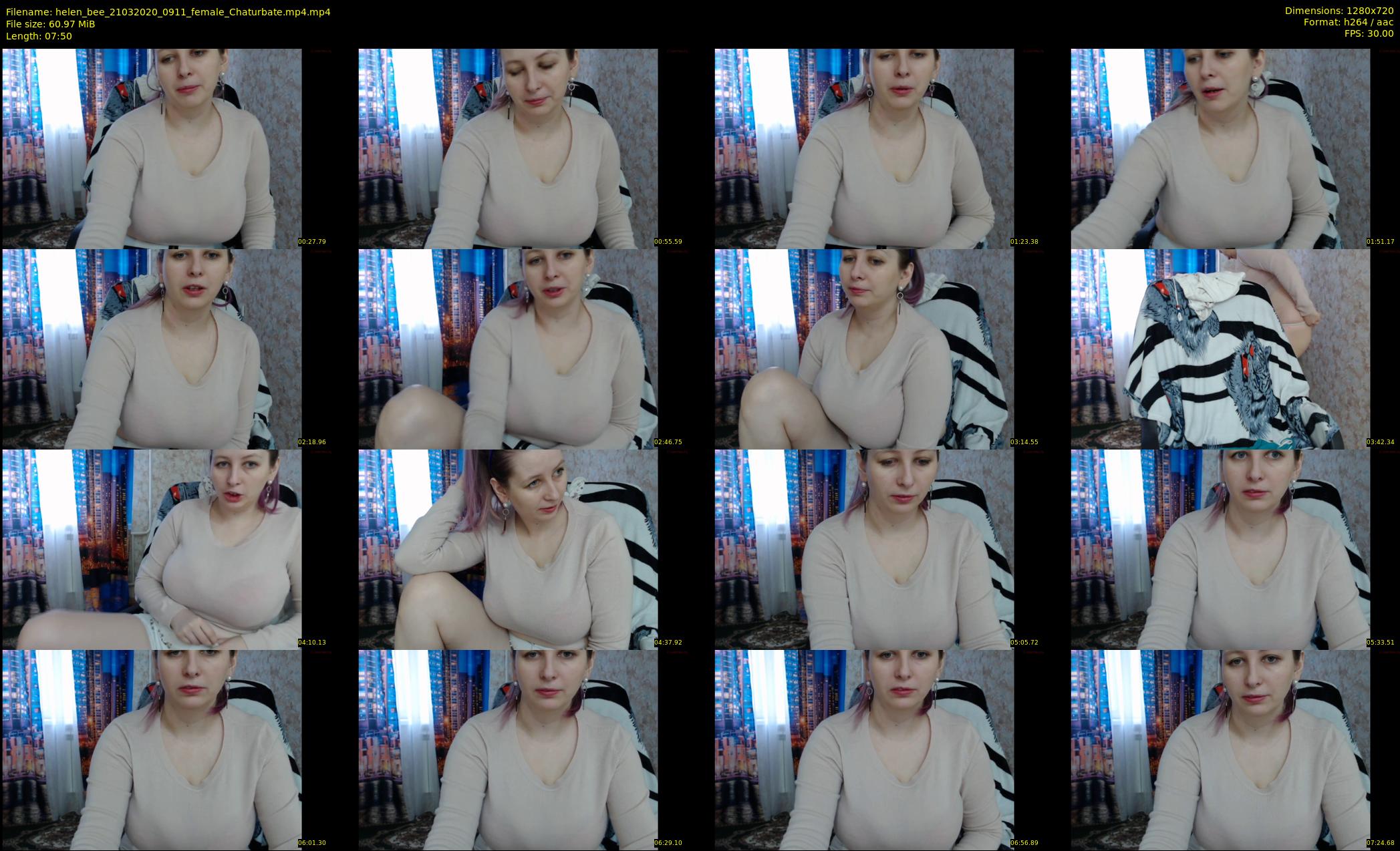 helen_bee — 8 minute Chaturbate female cam show recording, 720p, Mar 21, 2020