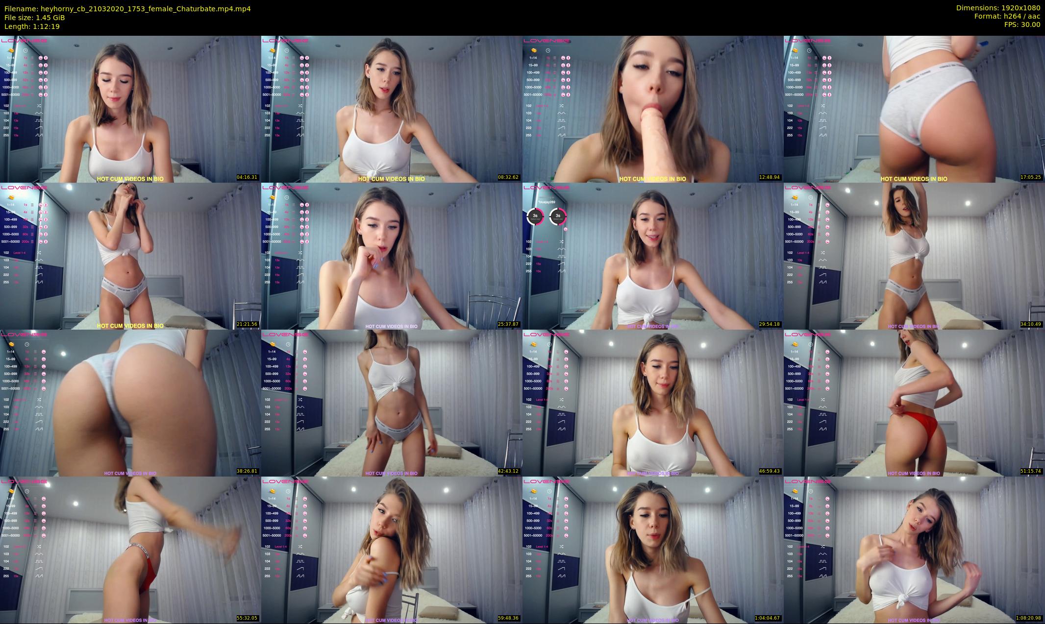 heyhorny_cb — 73 minute Chaturbate couple cam show recording, 1080p, Mar 21, 2020