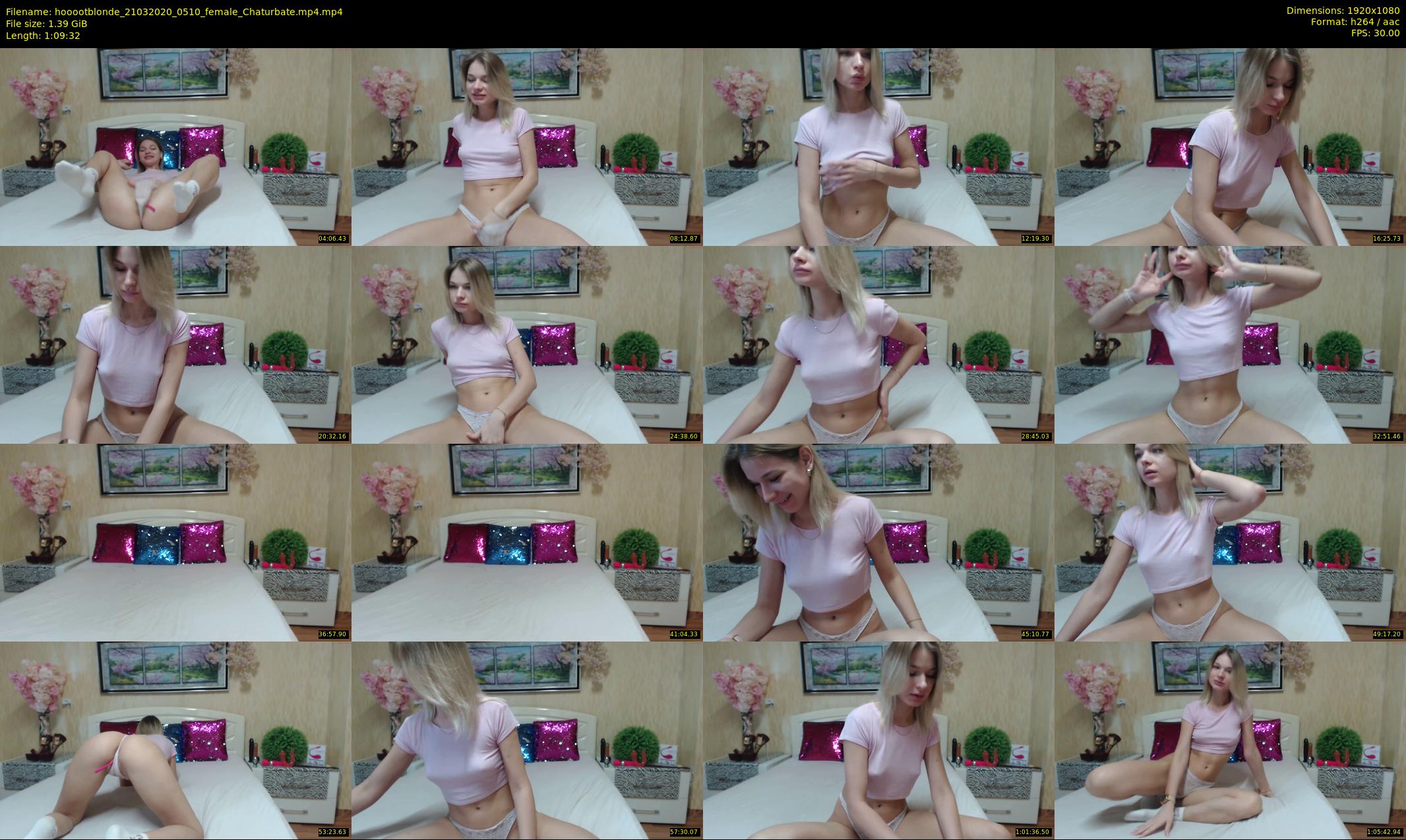 hooootblonde — 70 minute Chaturbate female cam show recording, 1080p, Mar 21, 2020