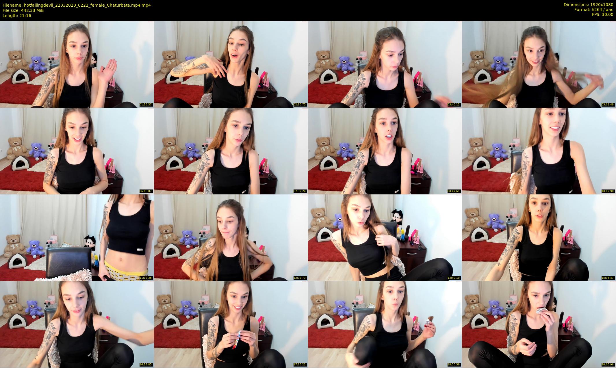 hotfallingdevil — 22 minute Chaturbate female cam show recording, 1080p, Mar 22, 2020