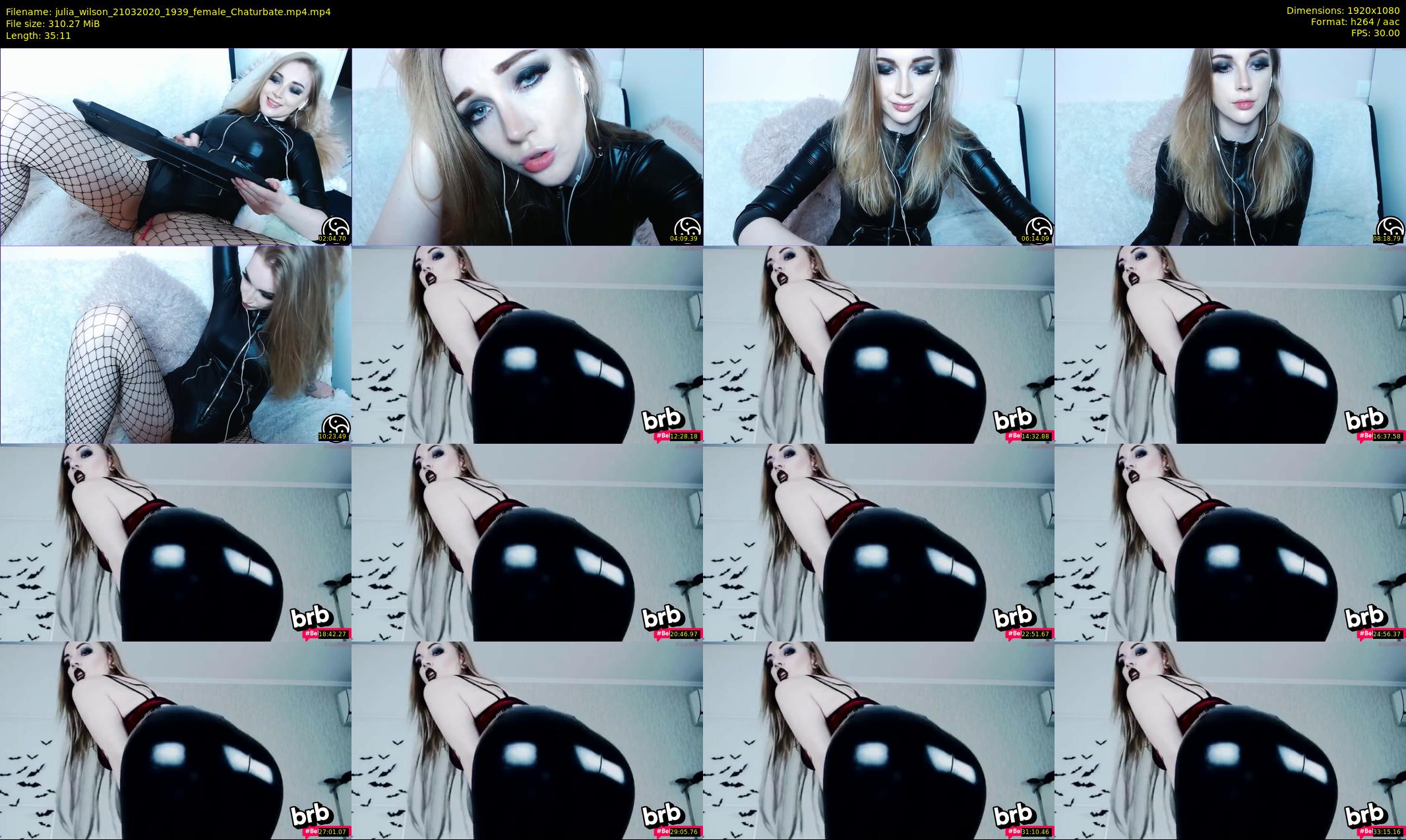 julia_wilson — 36 minute Chaturbate female cam show recording, 1080p, Mar 21, 2020