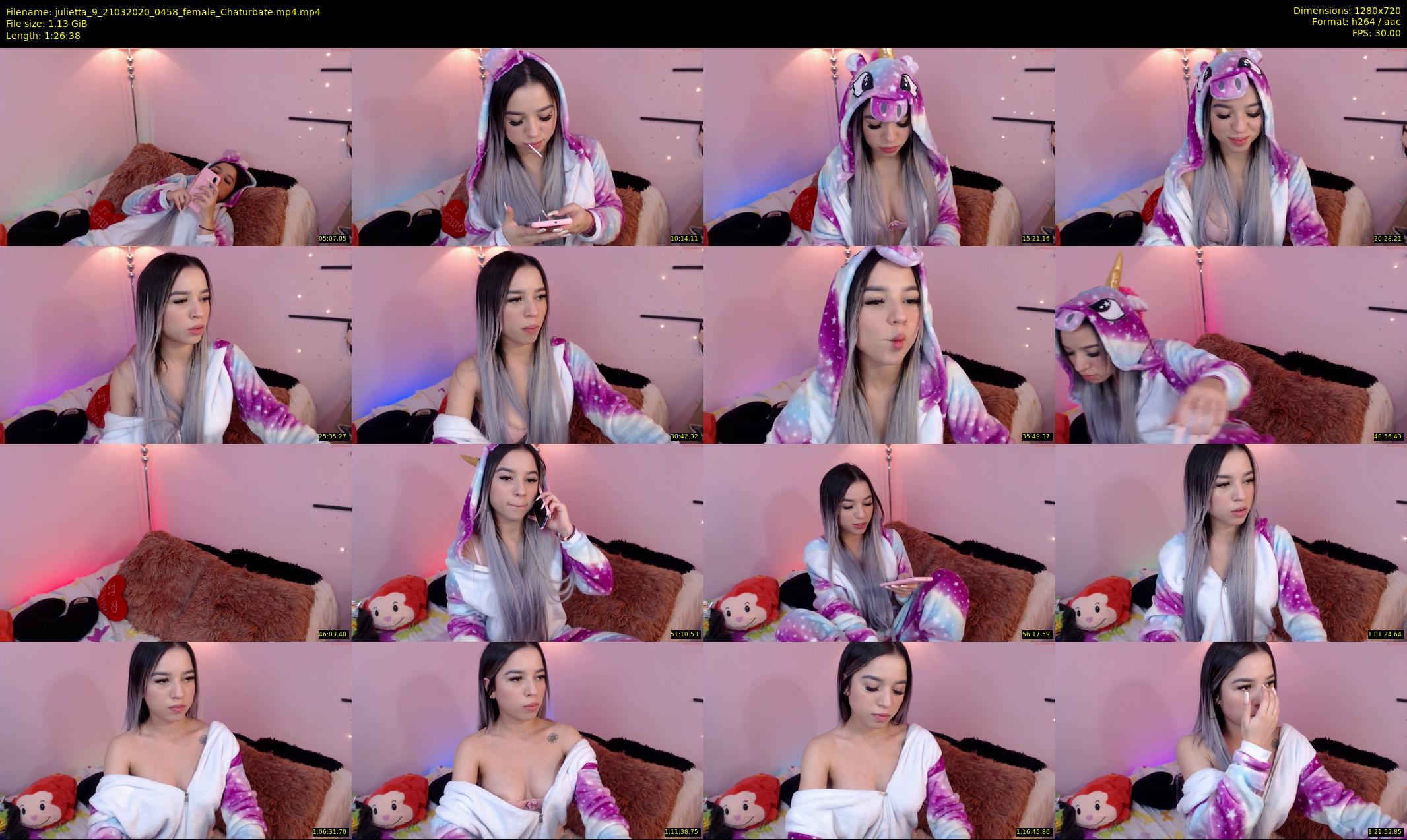 julietta_9 — 87 minute Chaturbate female cam show recording, 720p, Mar 21, 2020