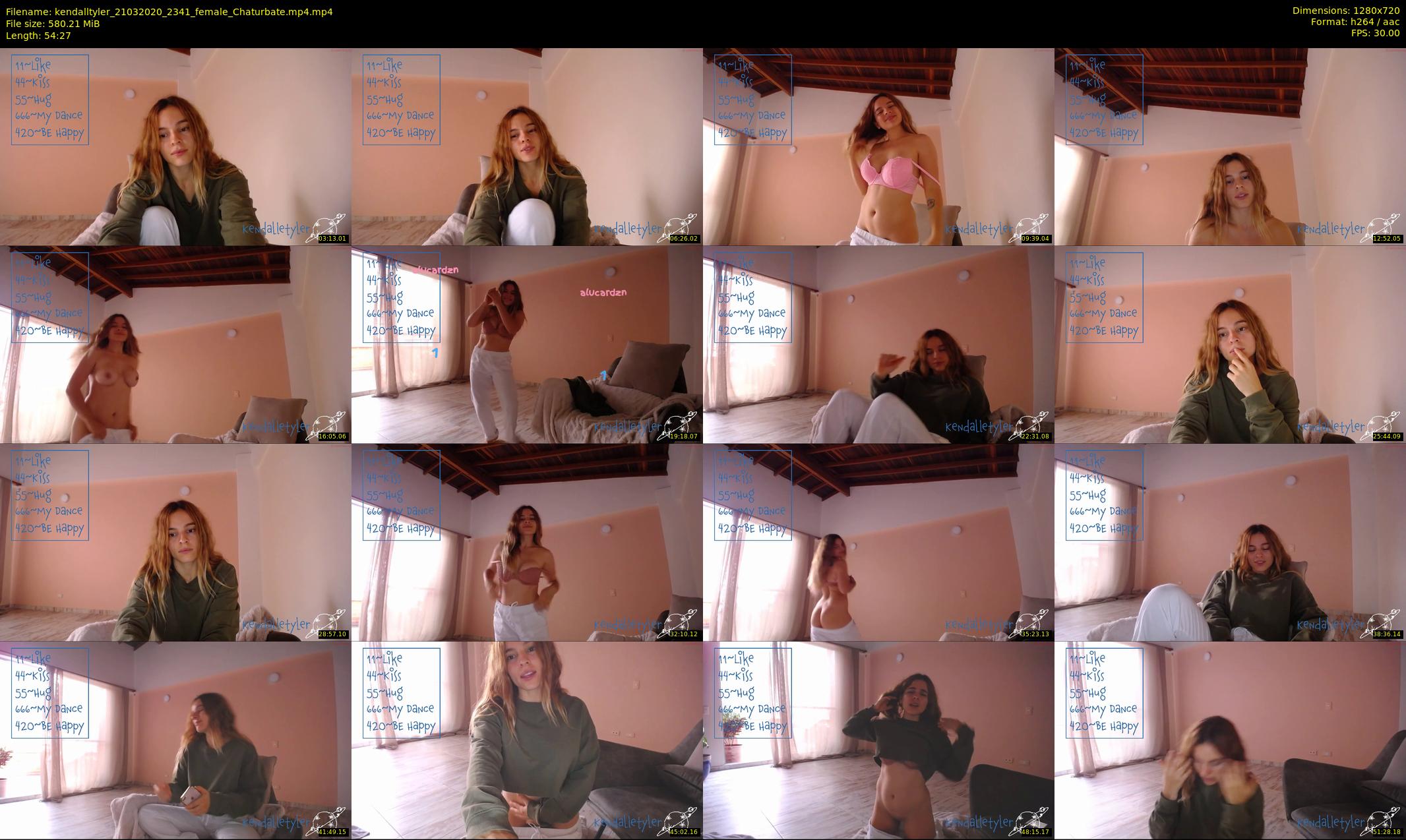kendalltyler — 55 minute Chaturbate female cam show recording, 720p, Mar 21, 2020