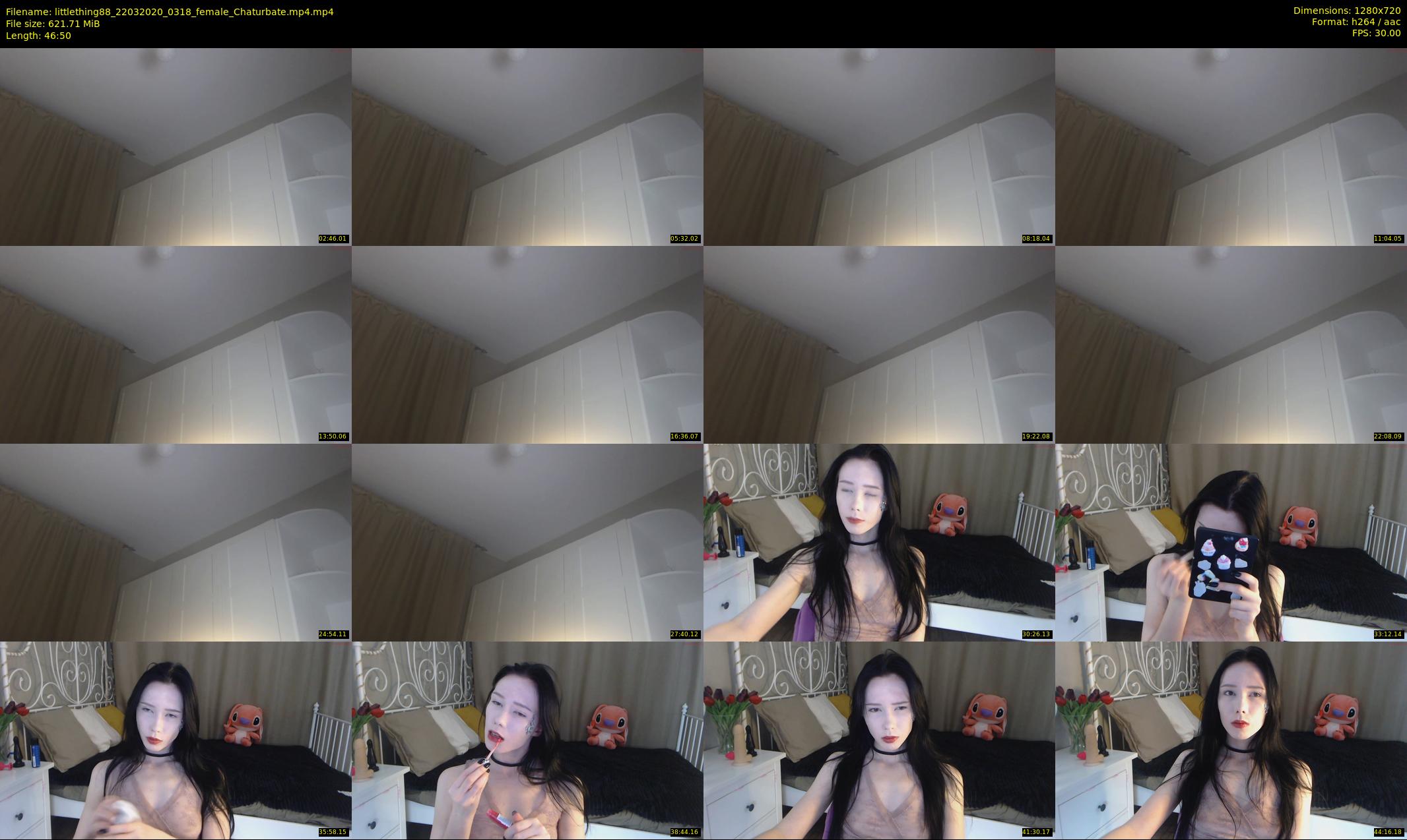 littlething88 — 47 minute Chaturbate female cam show recording, 720p, Mar 22, 2020