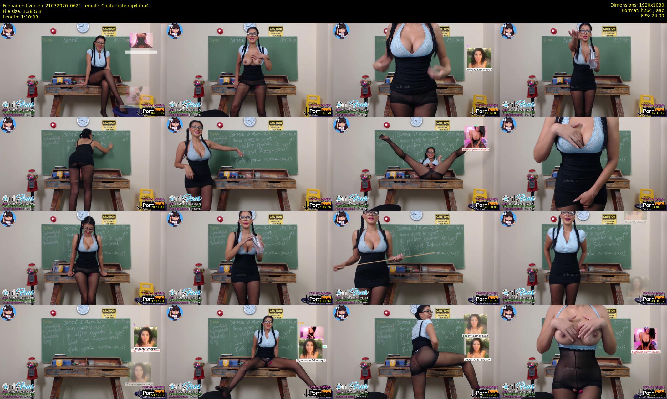 livecleo — 71 minute Chaturbate female cam show recording, 1080p, Mar 21, 2020