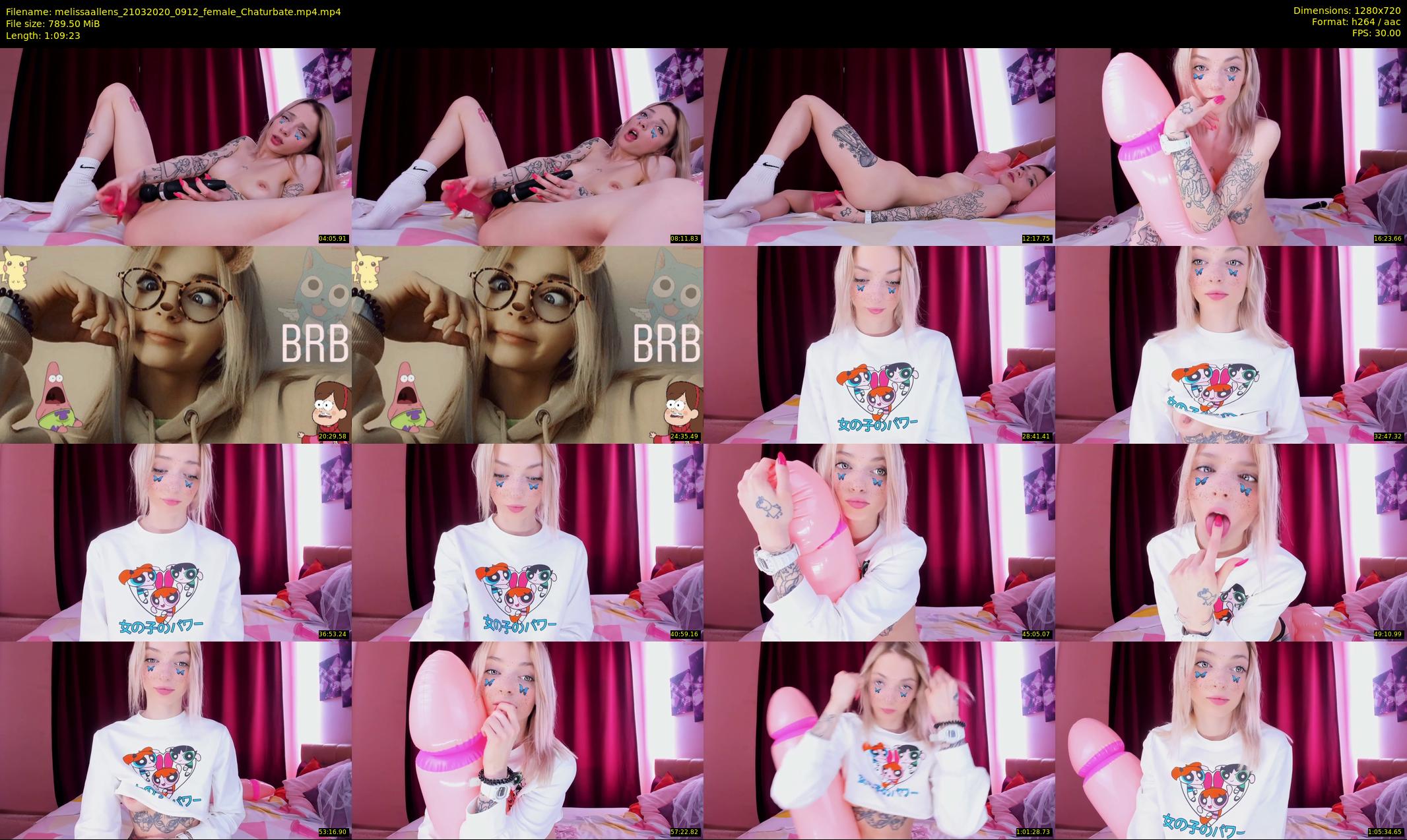 melissaallens — 70 minute Chaturbate female cam show recording, 720p, Mar 21, 2020
