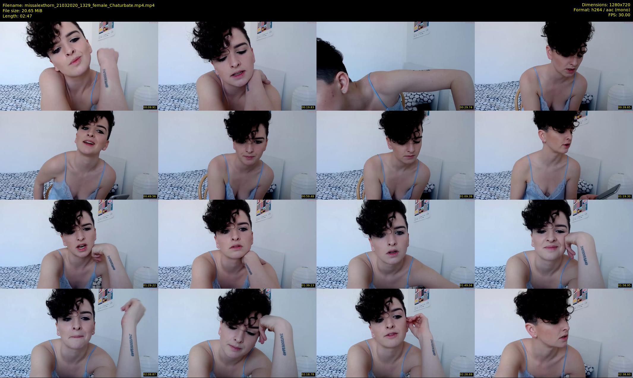missalexthorn — 3 minute Chaturbate female cam show recording, 720p, Mar 21, 2020