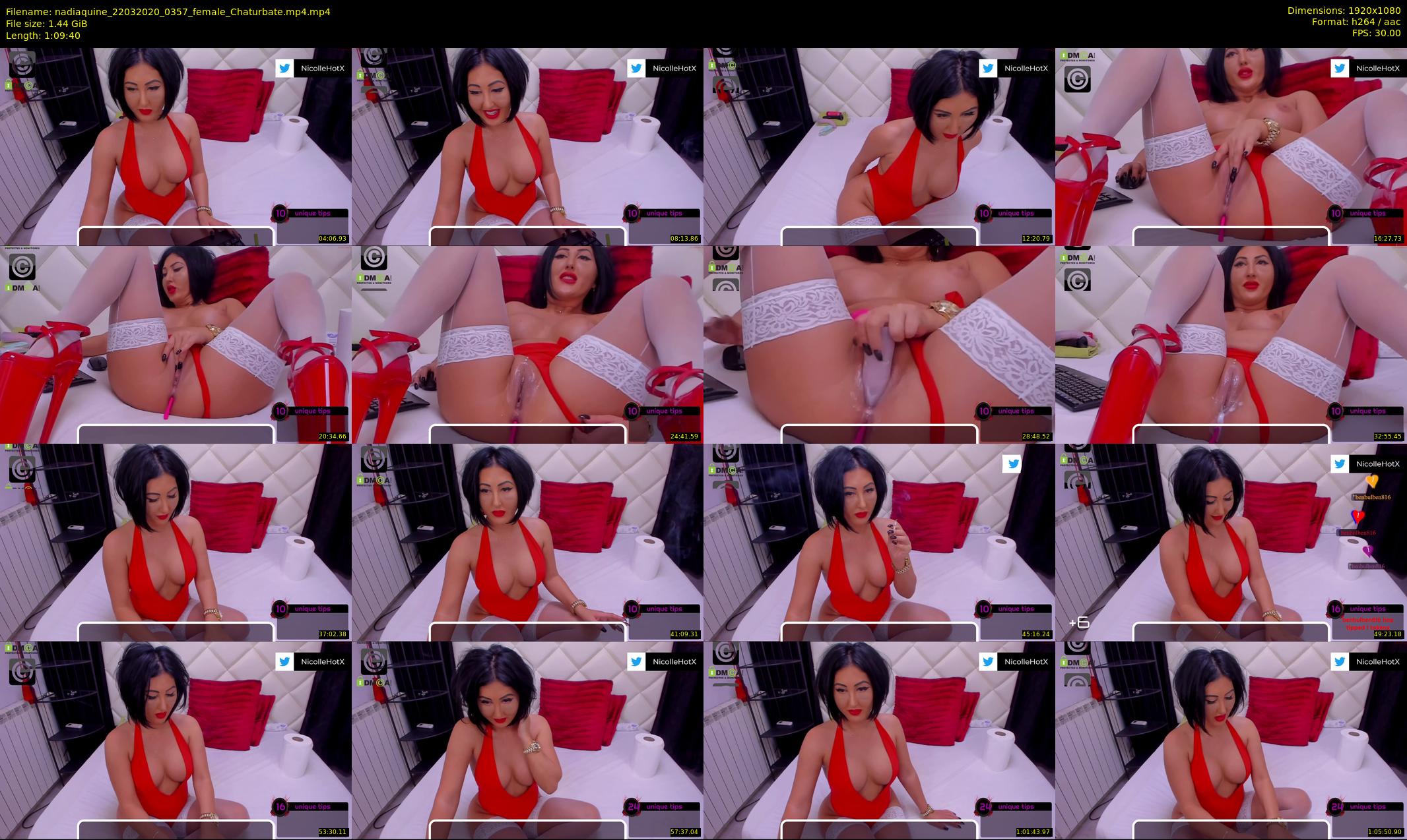nadiaquine — 70 minute Chaturbate female cam show recording, 1080p, Mar 22, 2020