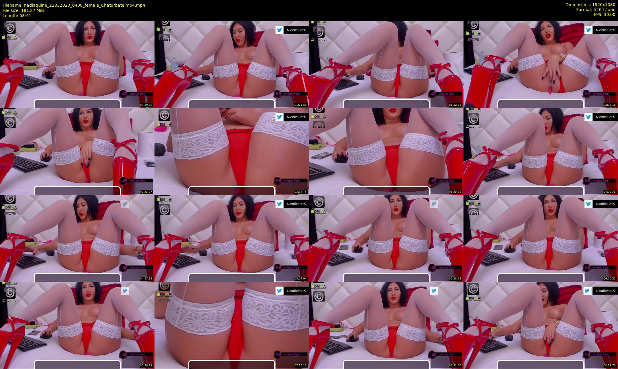 nadiaquine — 9 minute Chaturbate female cam show recording, 1080p, Mar 22, 2020