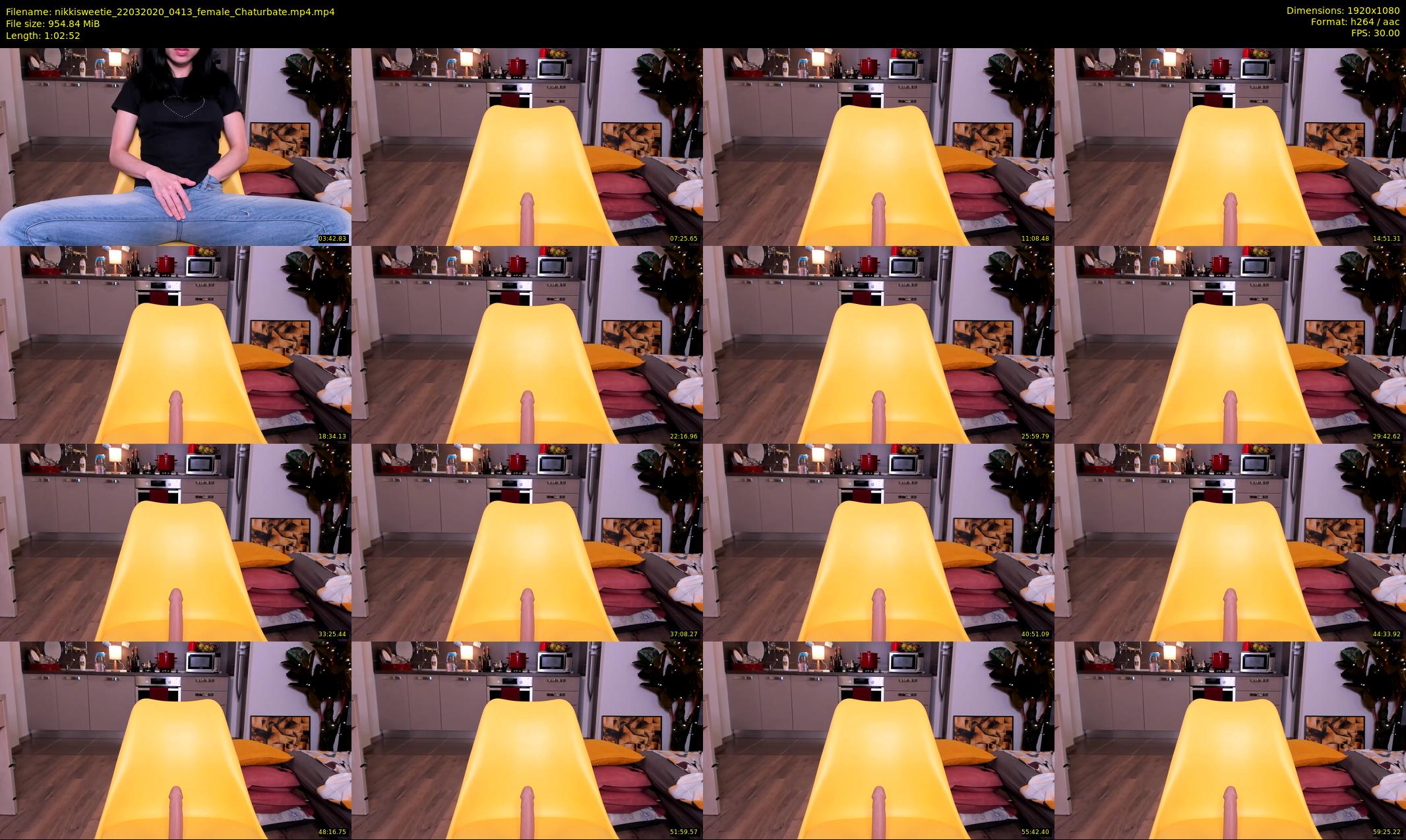 nikkisweetie — 63 minute Chaturbate female cam show recording, 1080p, Mar 22, 2020