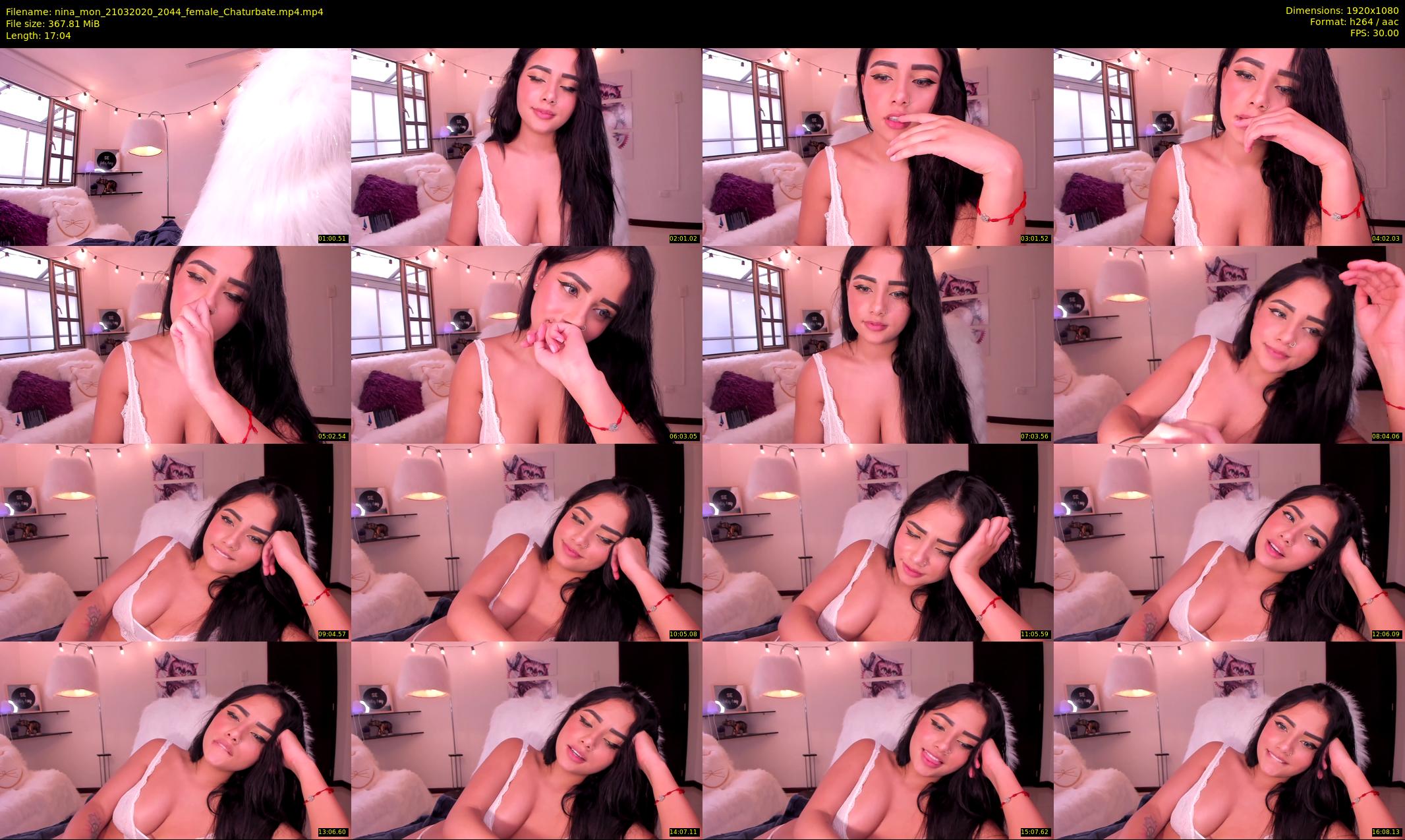 nina_mon — 18 minute Chaturbate female cam show recording, 1080p, Mar 21, 2020