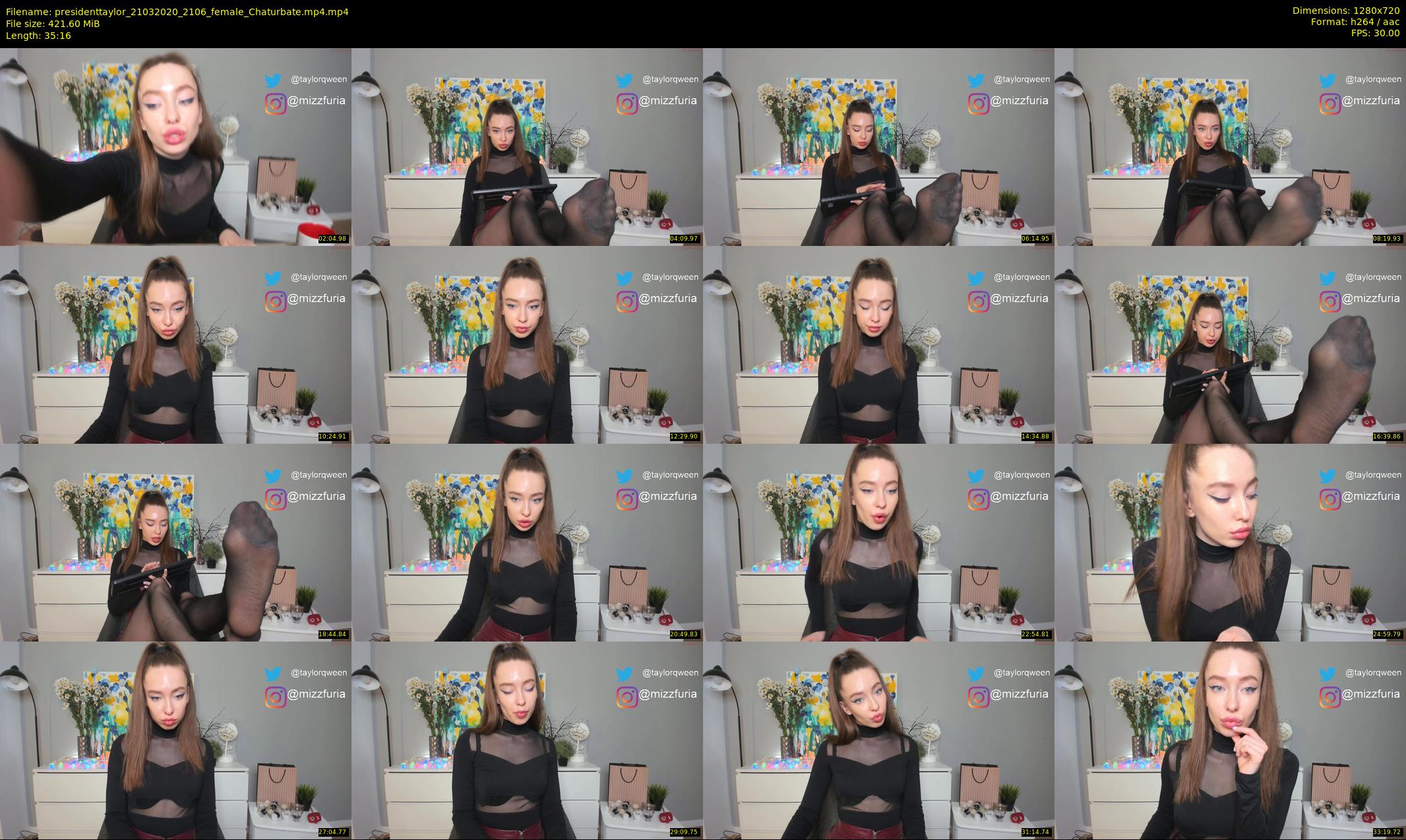presidenttaylor — 36 minute Chaturbate female cam show recording, 720p, Mar 21, 2020