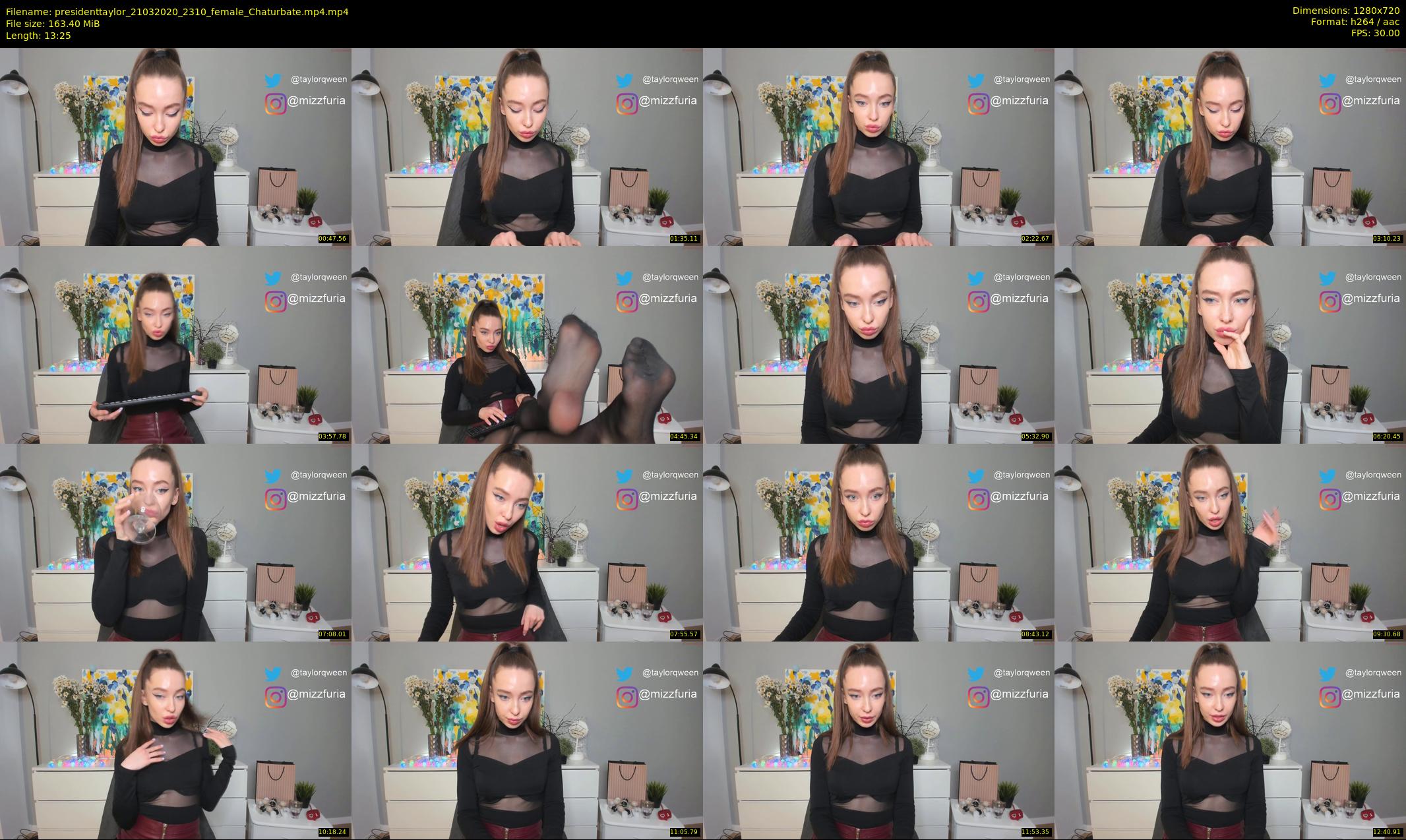 presidenttaylor — 14 minute Chaturbate female cam show recording, 720p, Mar 21, 2020
