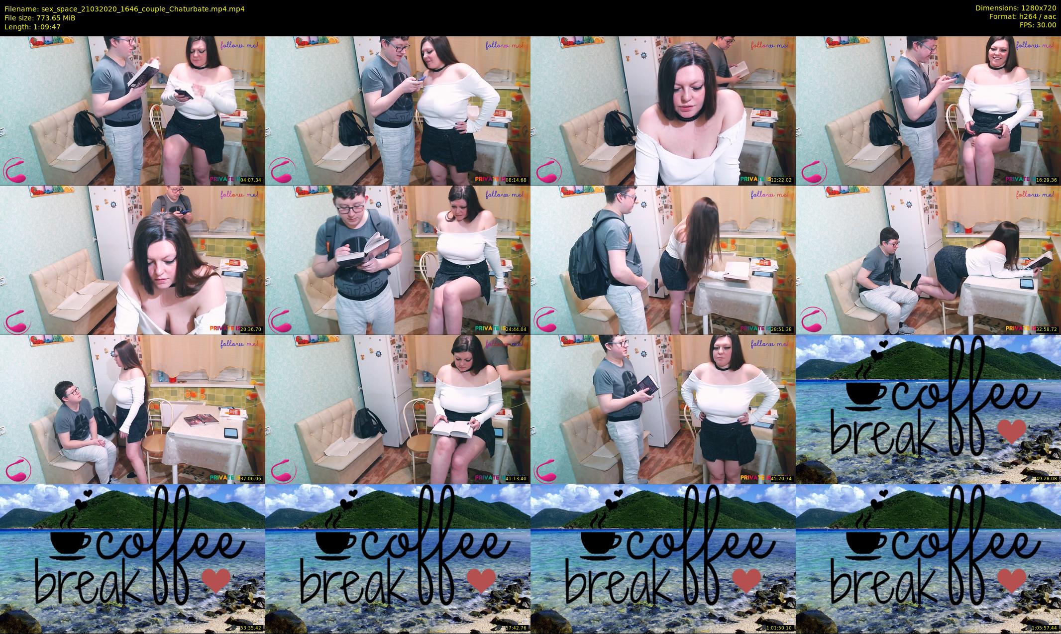 sex_space — 70 minute Chaturbate couple cam show recording, 720p, Mar 21, 2020