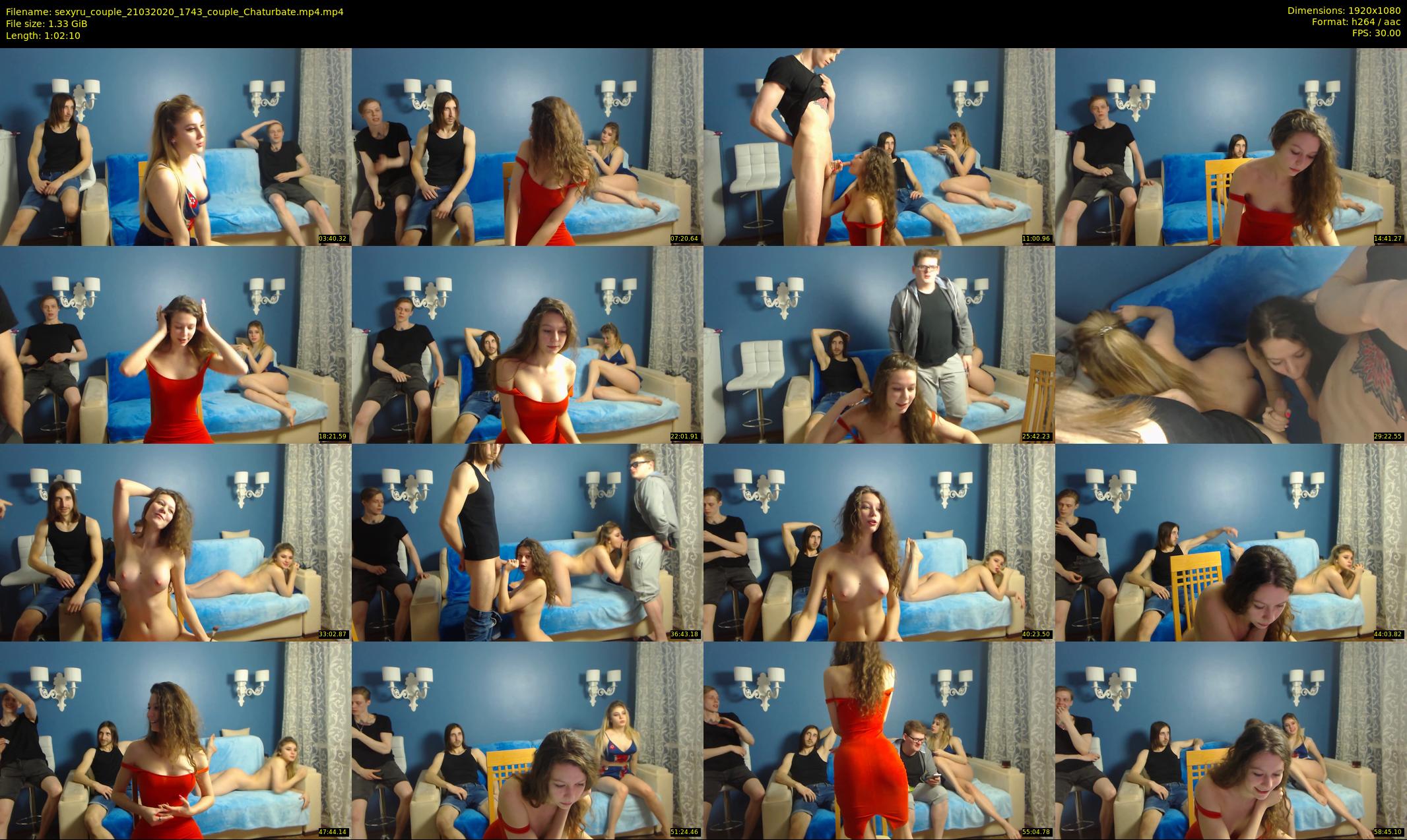sexyru_couple — 63 minute Chaturbate couple cam show recording, 1080p, Mar 21, 2020