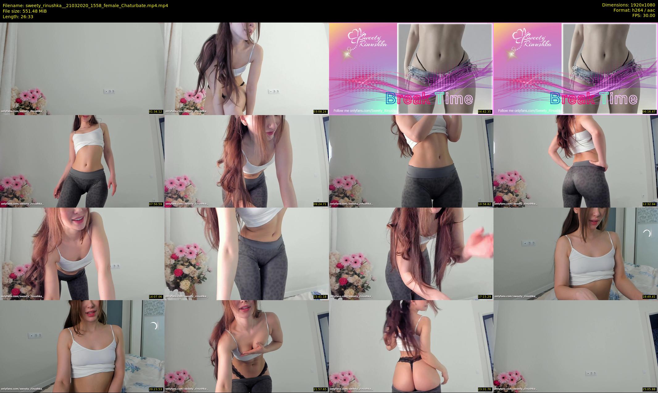 sweety_rinushka_ — 27 minute Chaturbate female cam show recording, 1080p, Mar 21, 2020