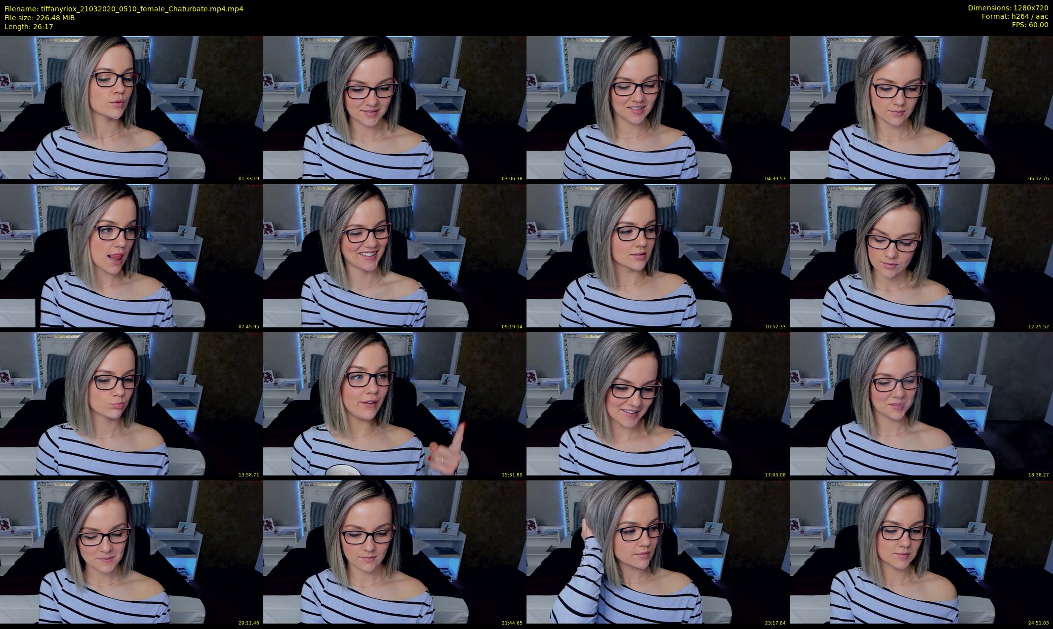 tiffanyriox — 27 minute Chaturbate female cam show recording, 720p, Mar 21, 2020