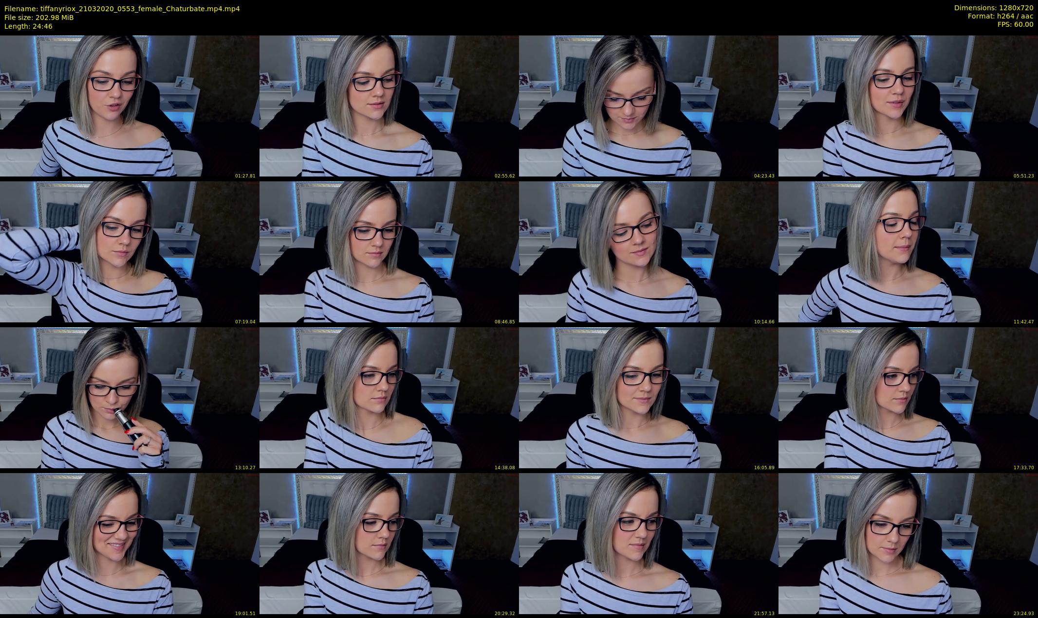 tiffanyriox — 25 minute Chaturbate female cam show recording, 720p, Mar 21, 2020