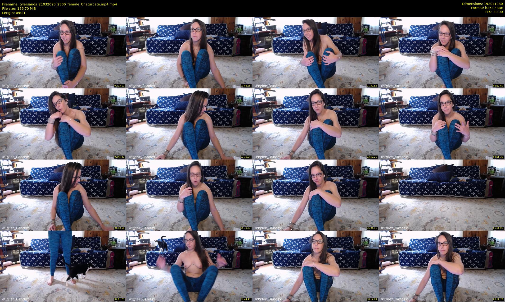 tylersands — 10 minute Chaturbate female cam show recording, 1080p, Mar 21, 2020