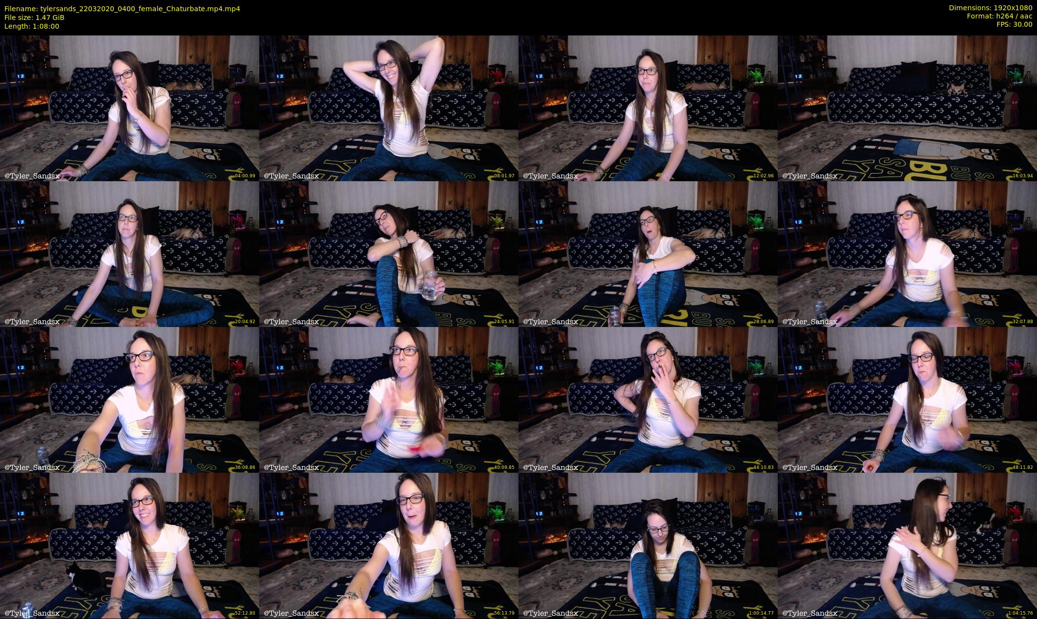 tylersands — 68 minute Chaturbate female cam show recording, 1080p, Mar 22, 2020