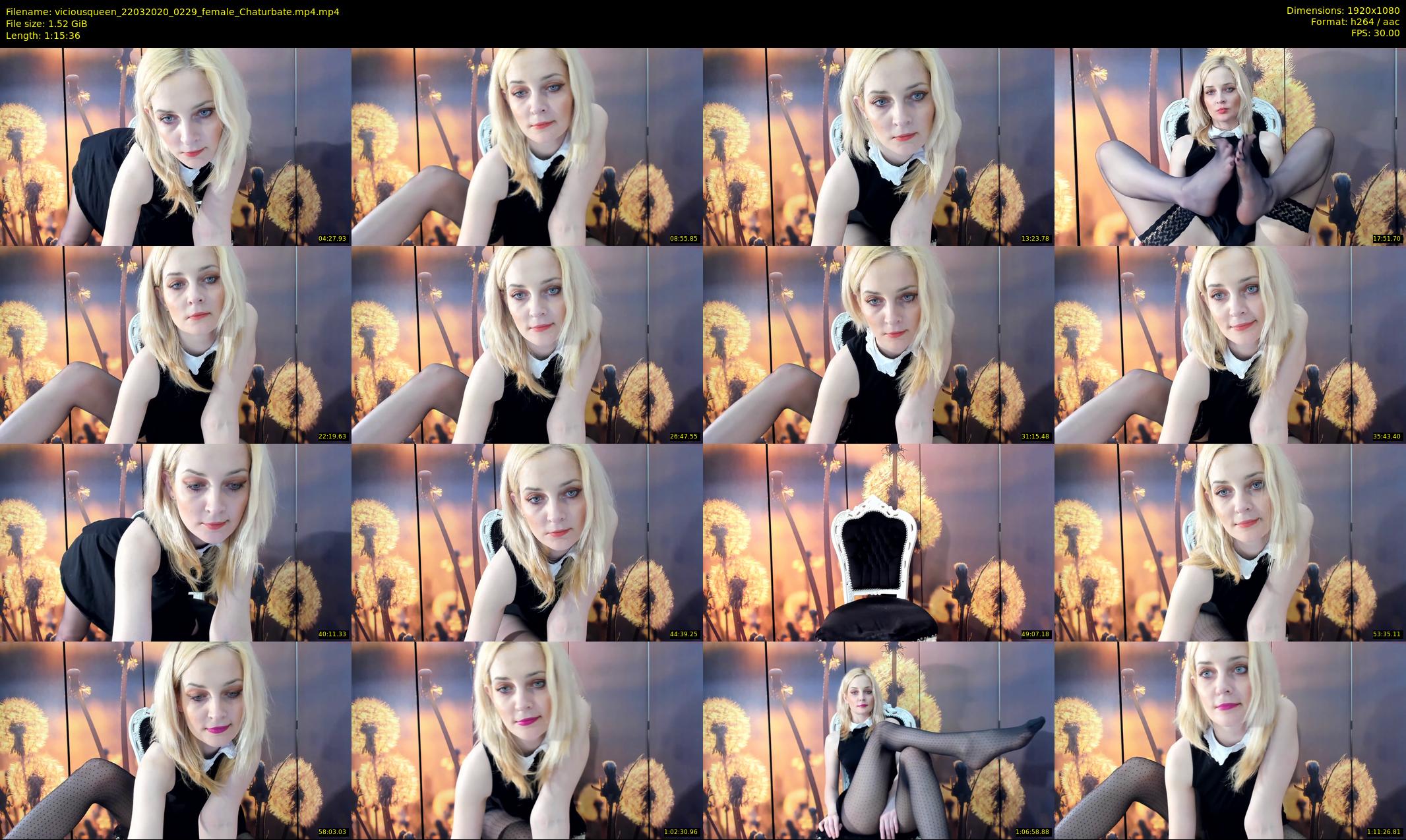 viciousqueen — 76 minute Chaturbate female cam show recording, 1080p, Mar 22, 2020