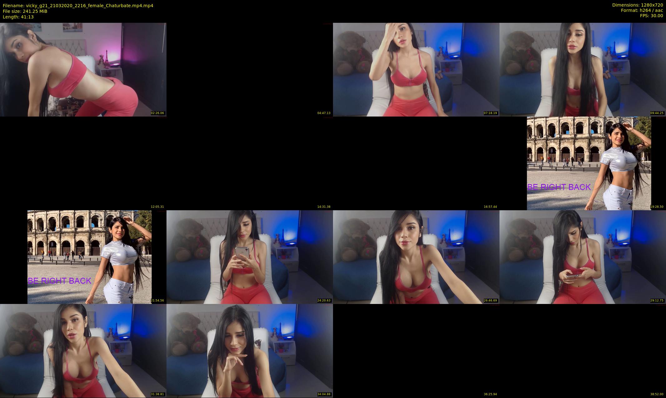 vicky_g21 — 42 minute Chaturbate female cam show recording, 720p, Mar 21, 2020