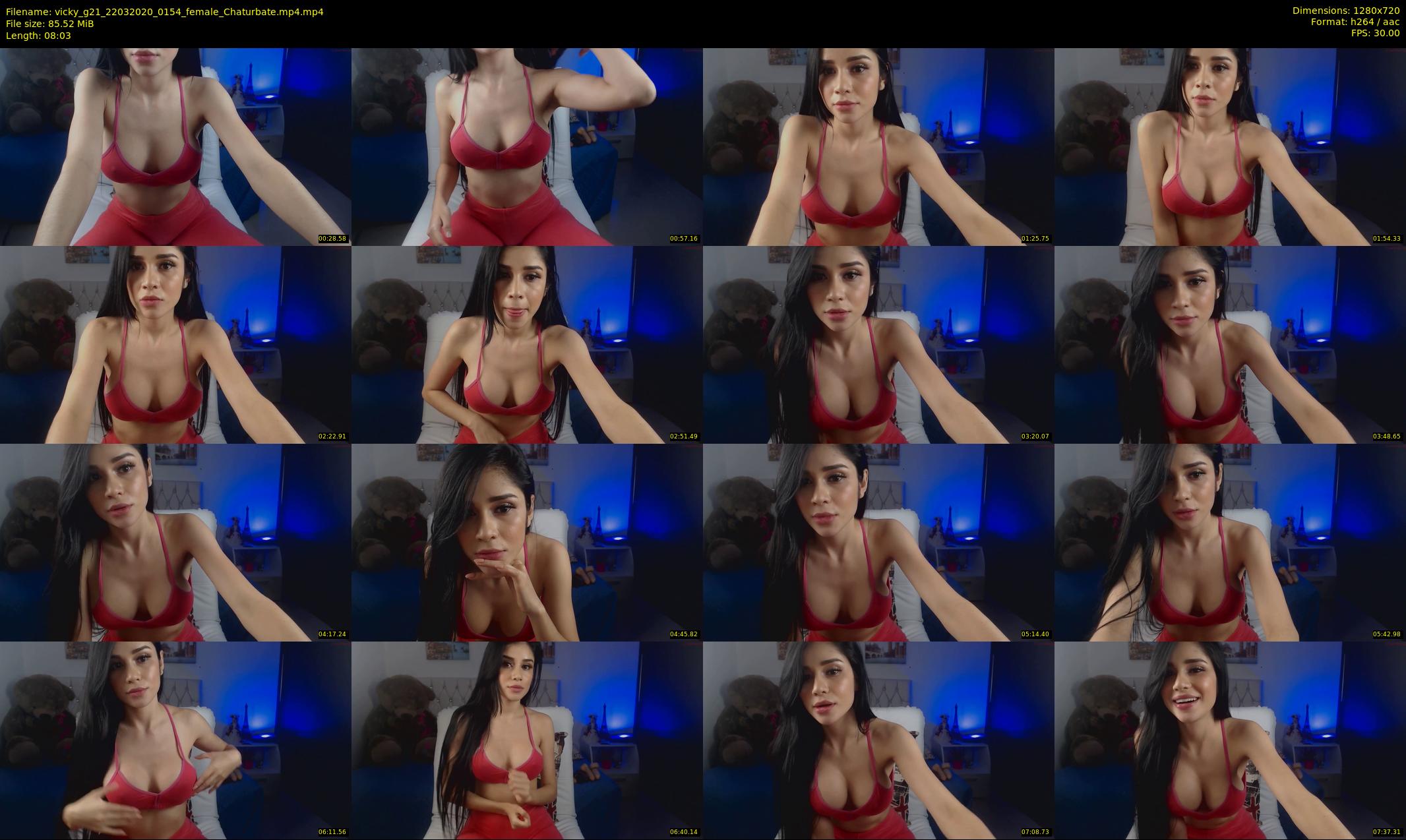 vicky_g21 — 9 minute Chaturbate female cam show recording, 720p, Mar 22, 2020