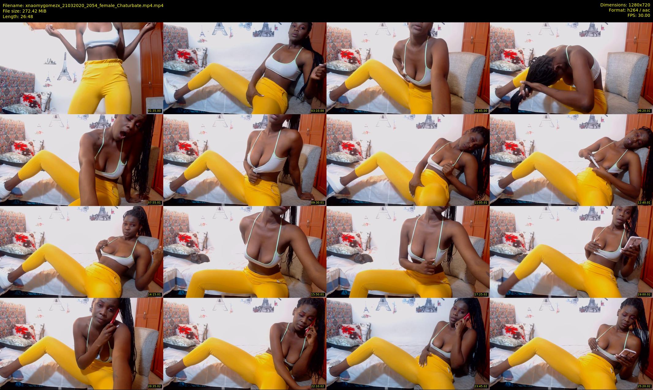 xnaomygomezx — 27 minute Chaturbate female cam show recording, 720p, Mar 21, 2020