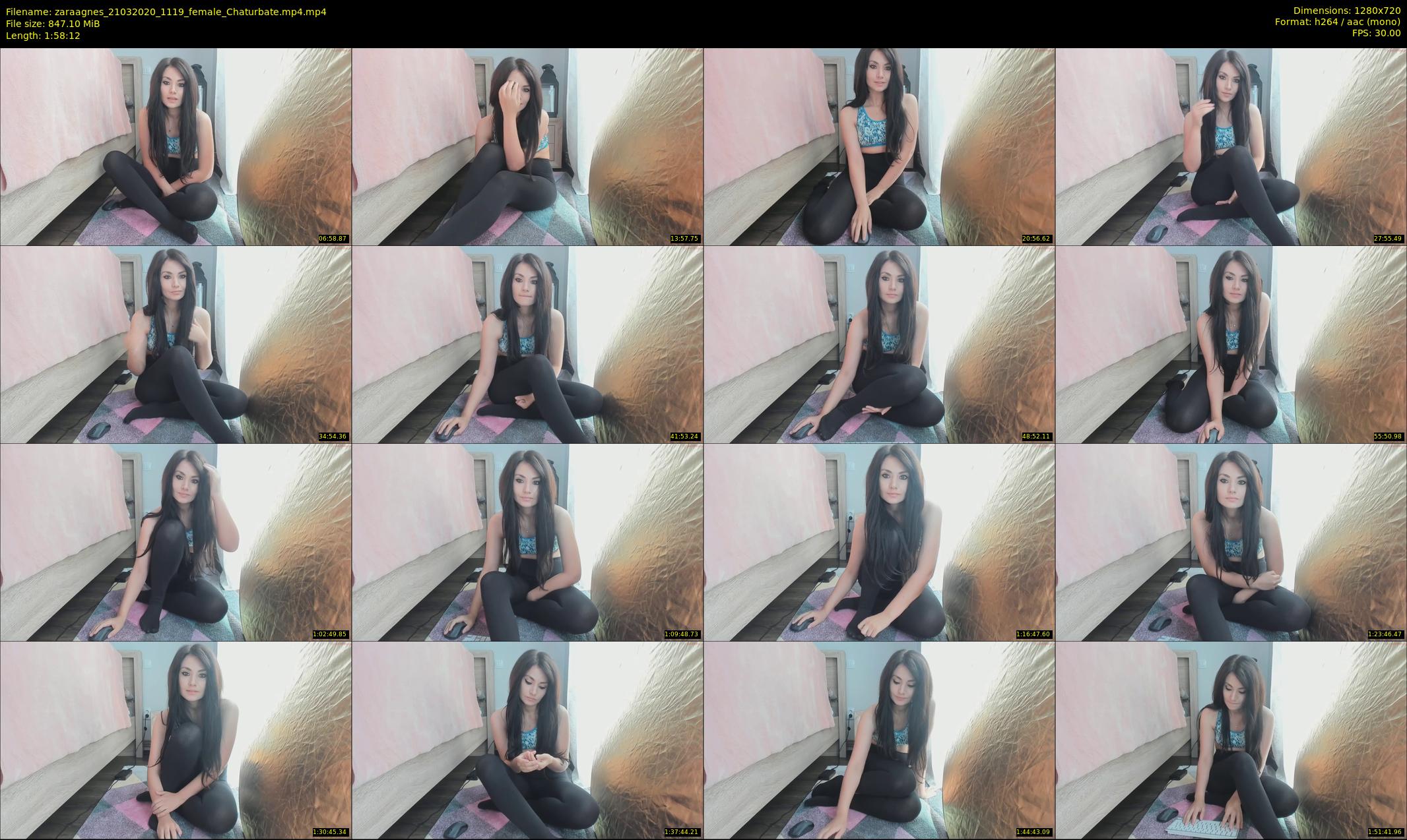 zaraagnes — 119 minute Chaturbate female cam show recording, 720p, Mar 21, 2020