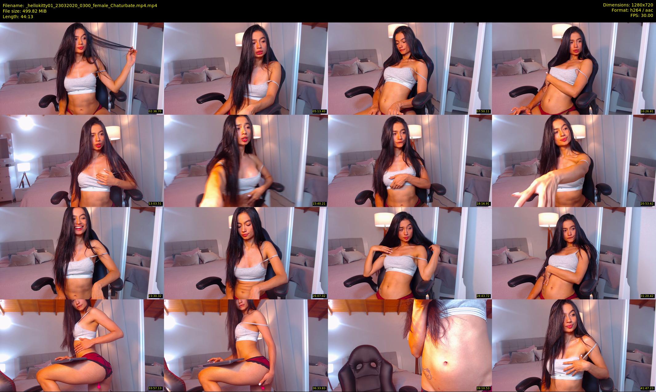 _hellokitty01 — 45 minute Chaturbate female cam show recording, 720p, Mar 23, 2020