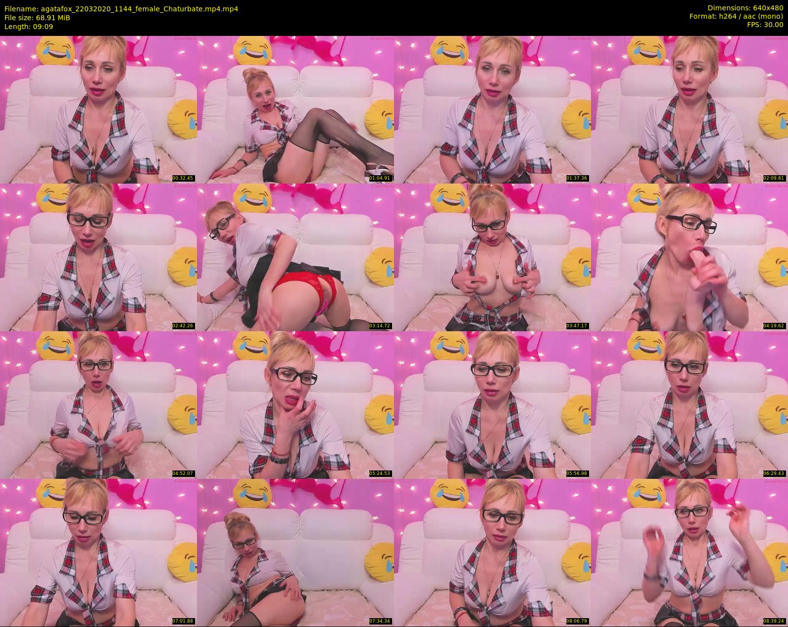 agatafox — 10 minute Chaturbate female cam show recording, 480p, Mar 22, 2020