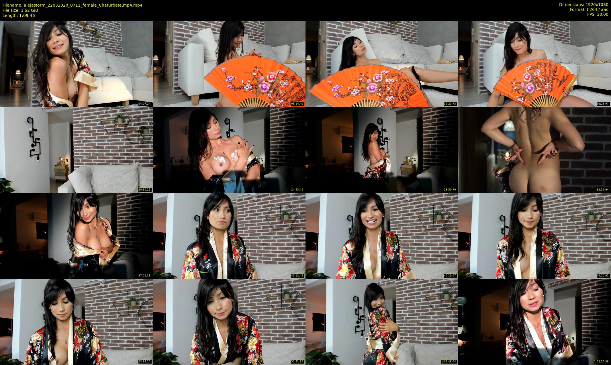 alejastorm — 70 minute Chaturbate female cam show recording, 1080p, Mar 22, 2020