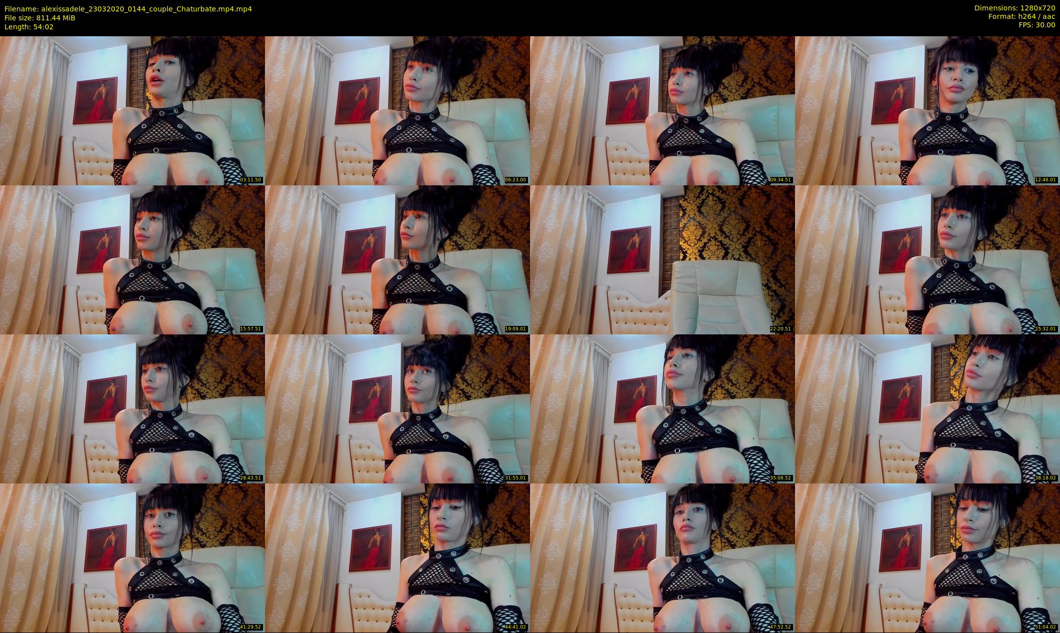 alexissadele — 55 minute Chaturbate female cam show recording, 720p, Mar 23, 2020