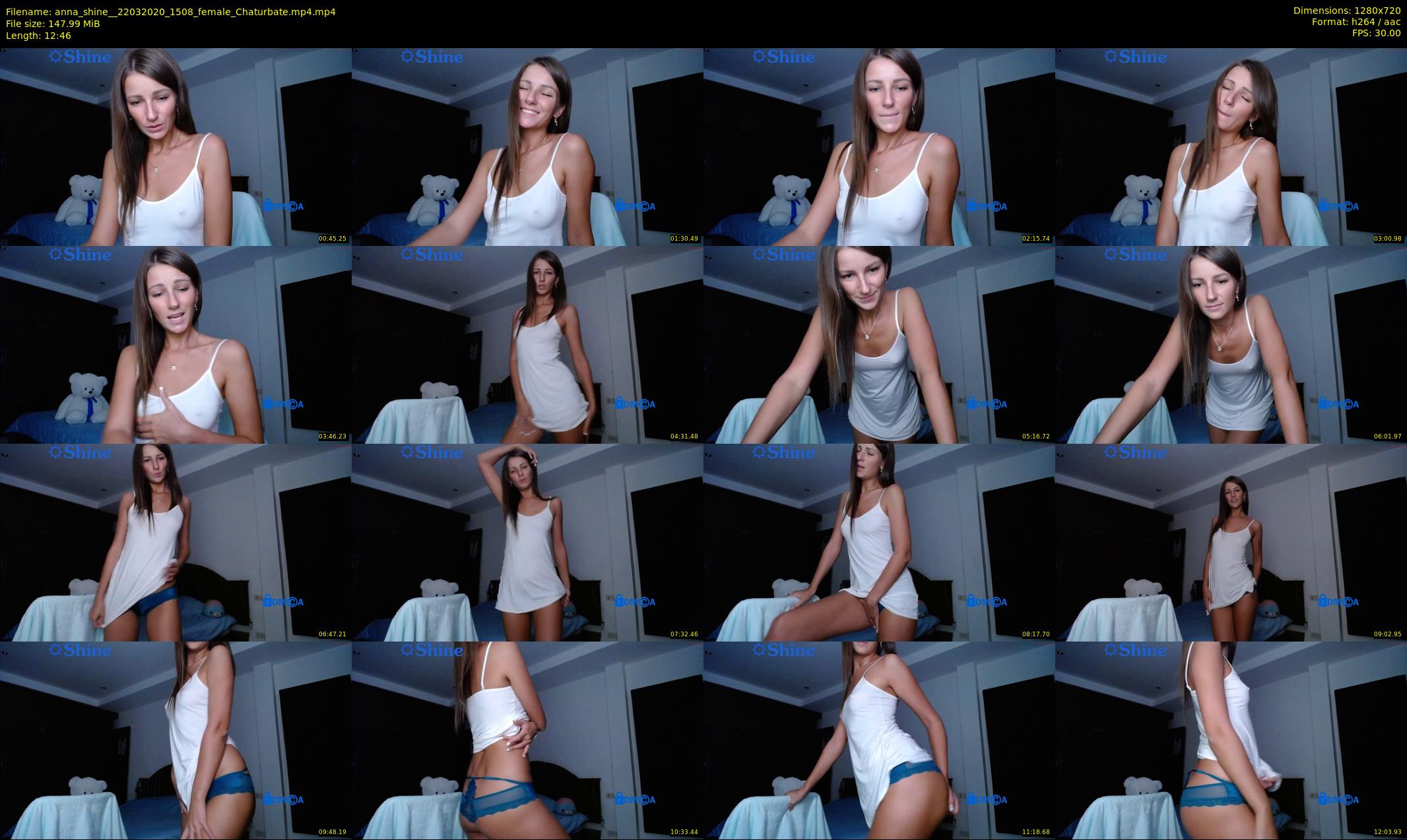 anna_shine_ — 13 minute Chaturbate female cam show recording, 720p, Mar 22, 2020