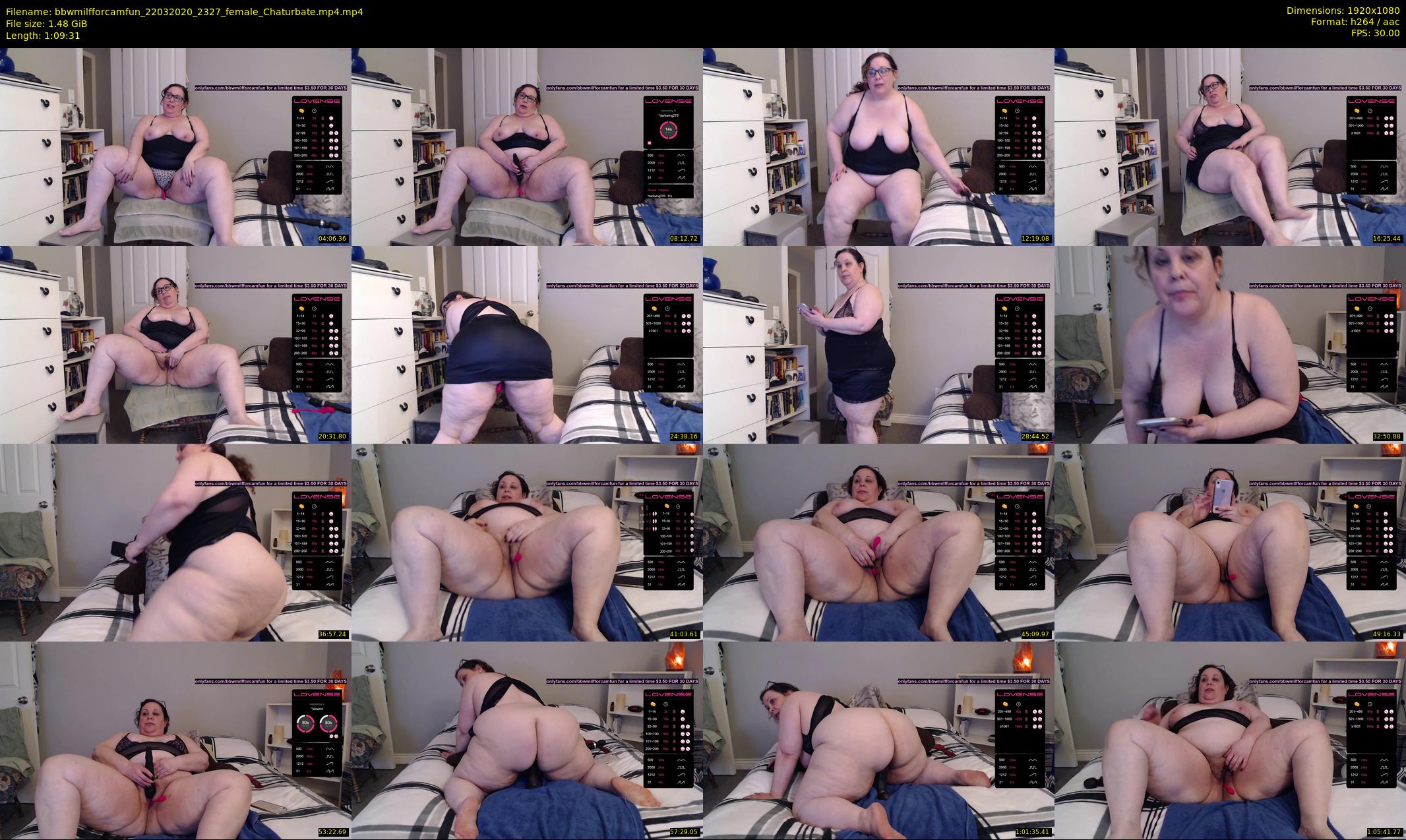 bbwmilfforcamfun — 70 minute Chaturbate female cam show recording, 1080p, Mar 22, 2020