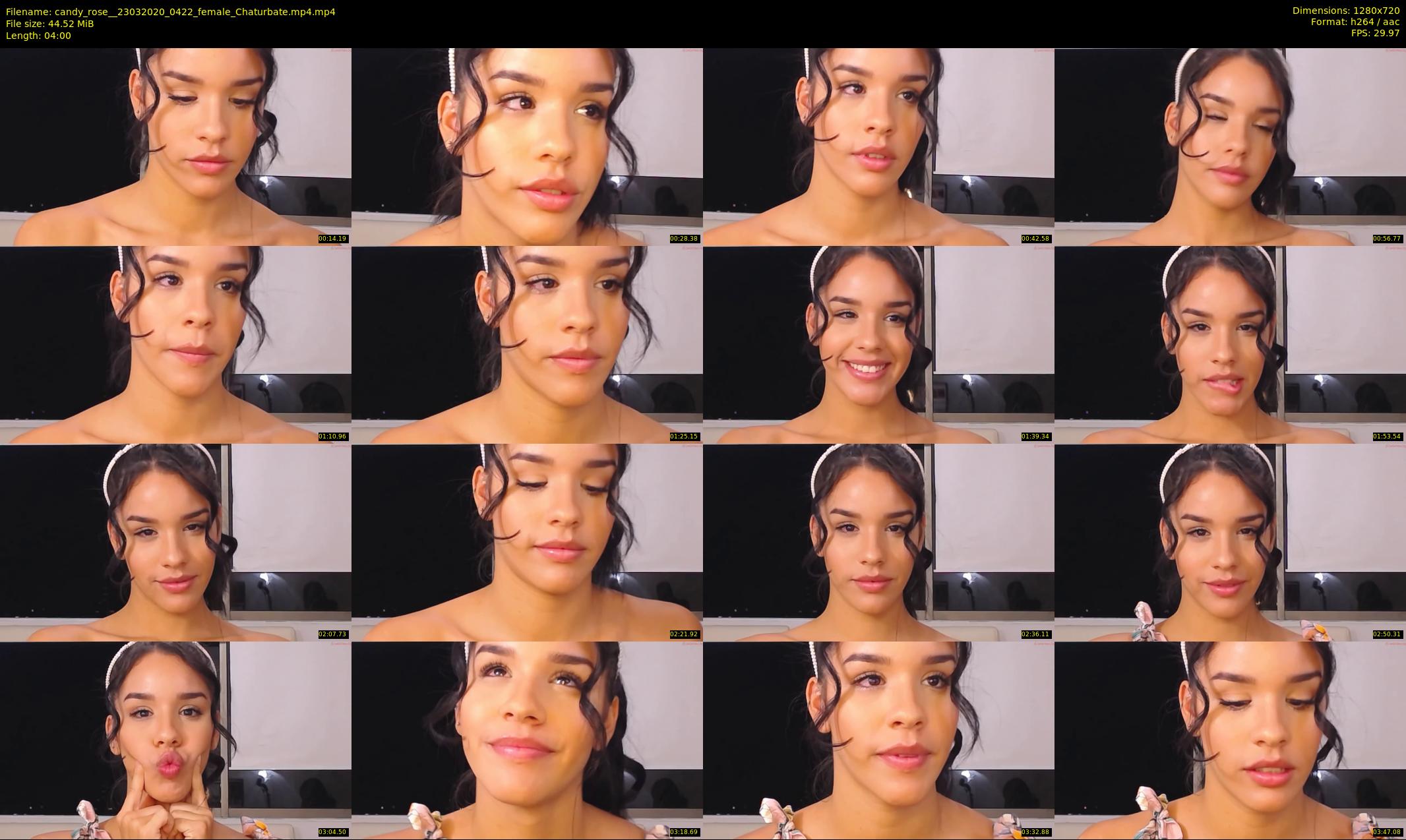 candy_rose_ — 4 minute Chaturbate female cam show recording, 720p, Mar 23, 2020