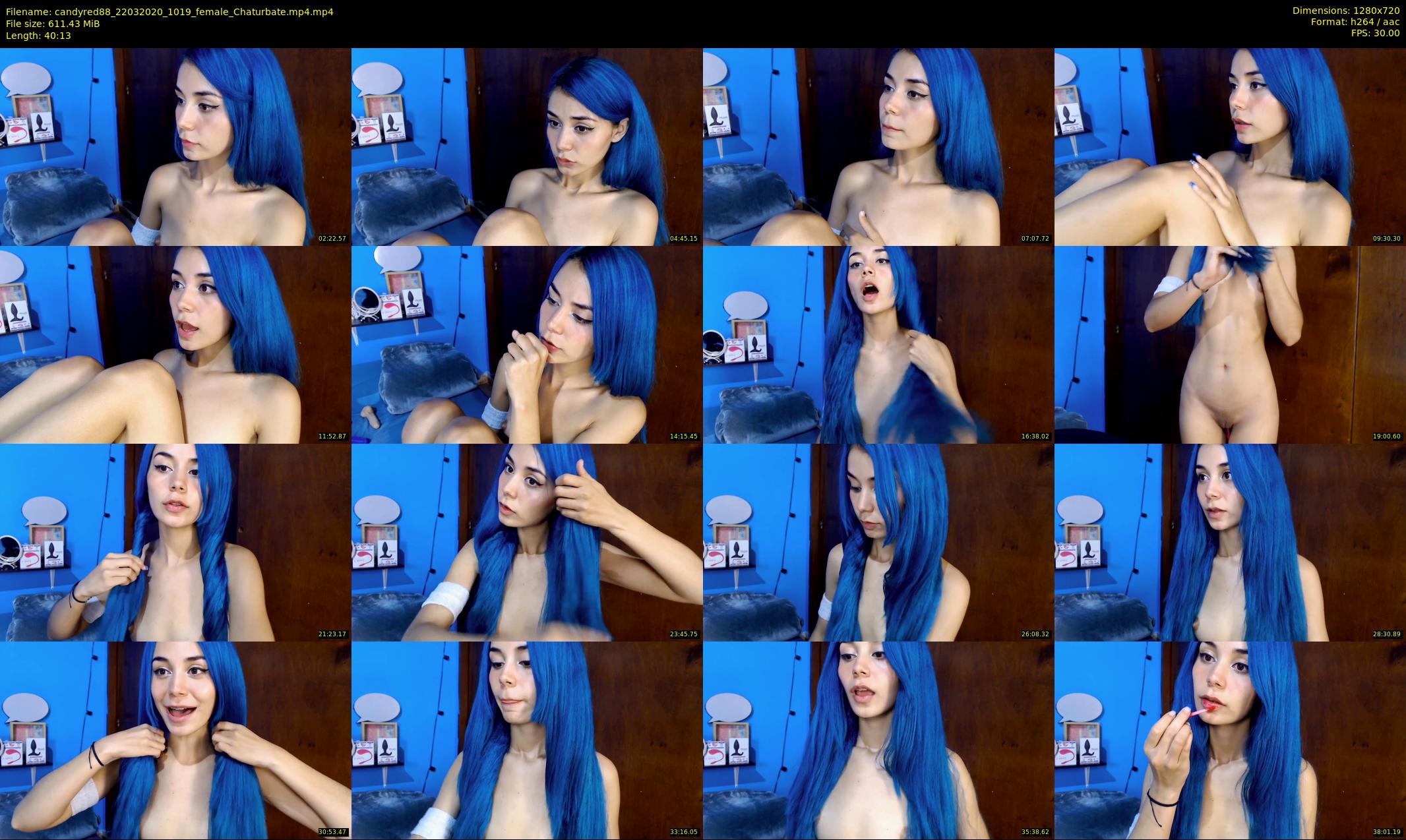 candyred88 — 41 minute Chaturbate female cam show recording, 720p, Mar 22, 2020