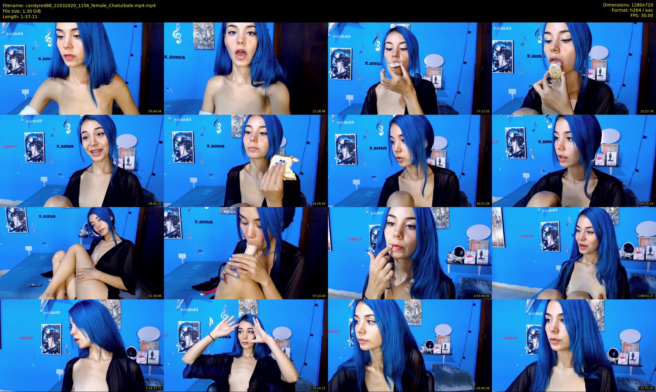 candyred88 — 98 minute Chaturbate female cam show recording, 720p, Mar 22, 2020