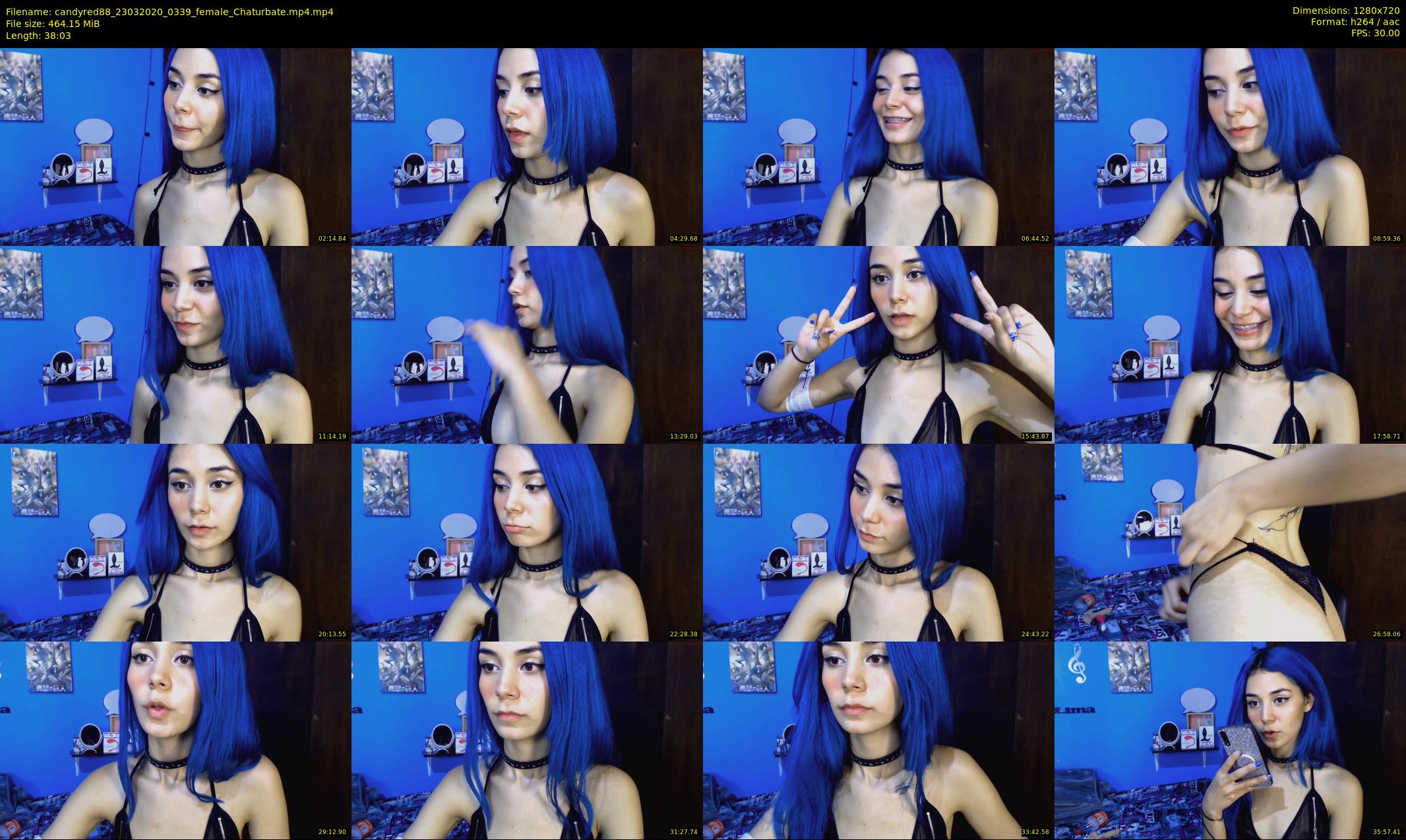 candyred88 — 39 minute Chaturbate female cam show recording, 720p, Mar 23, 2020