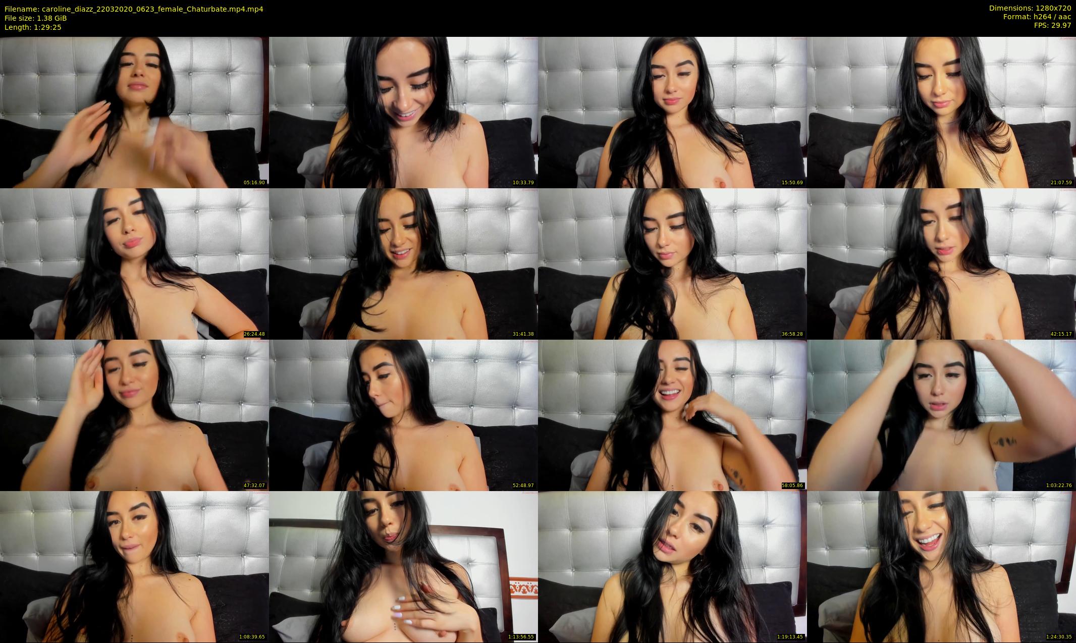 caroline_diazz — 90 minute Chaturbate female cam show recording, 720p, Mar 22, 2020