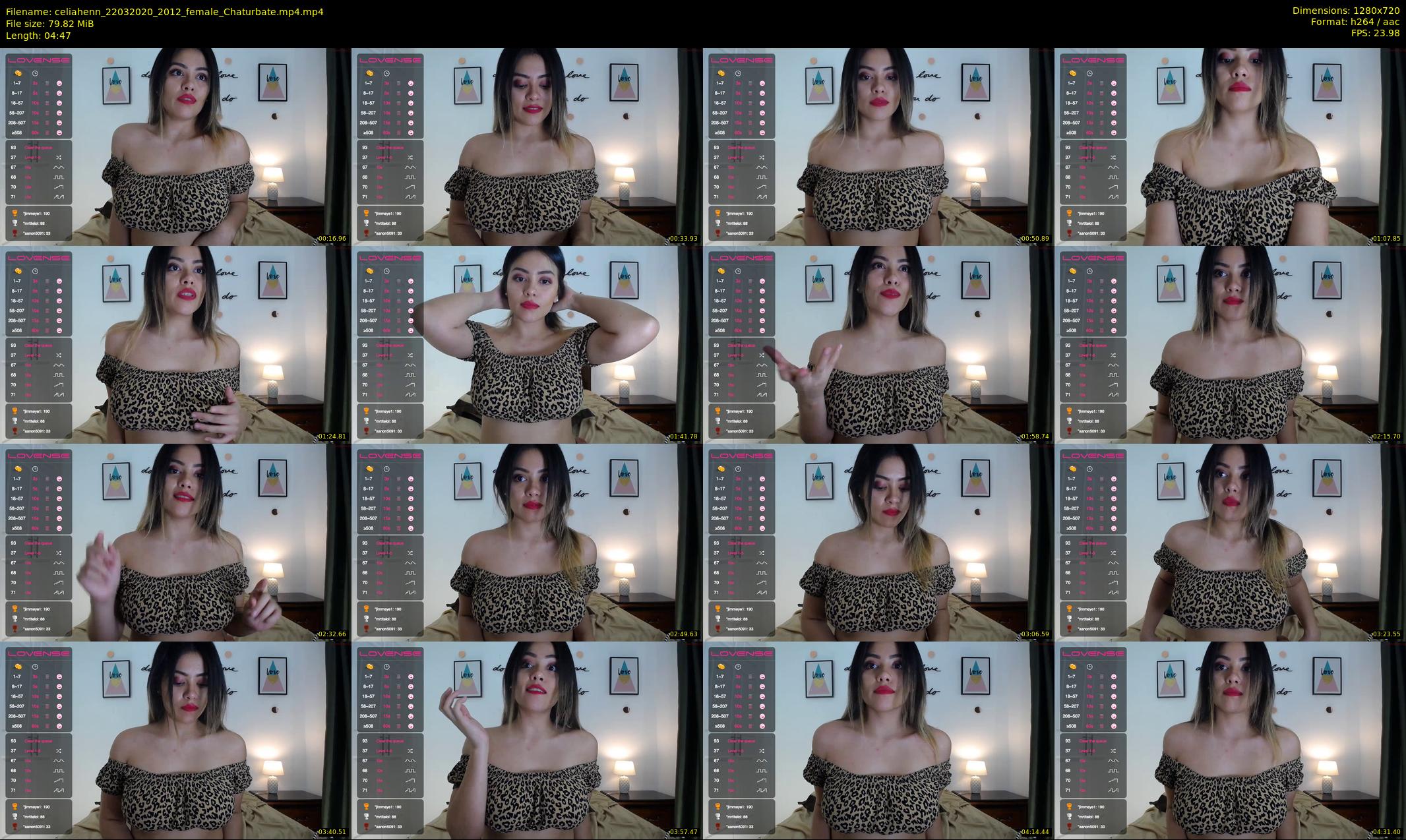 celiahenn — 5 minute Chaturbate female cam show recording, 720p, Mar 22, 2020