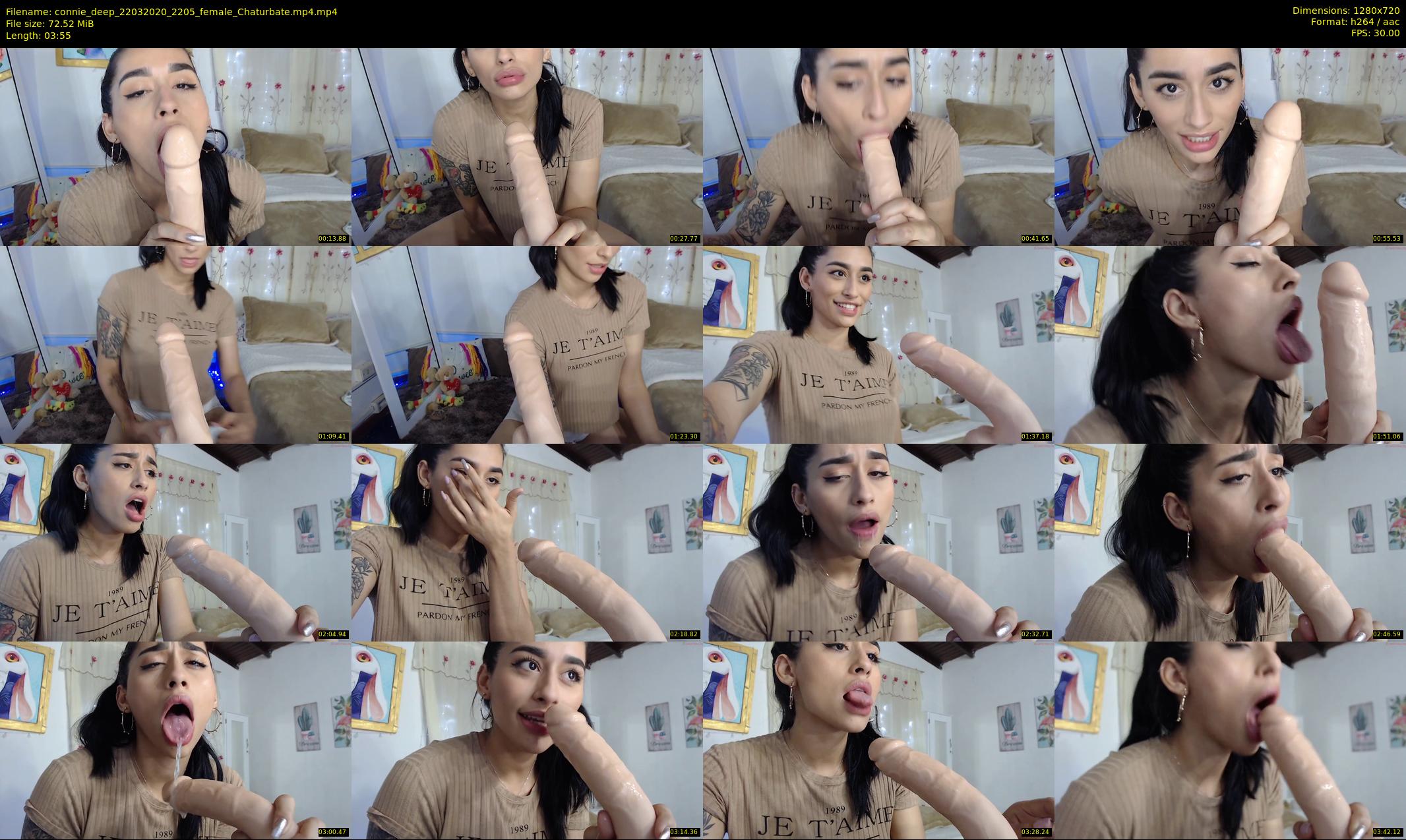 connie_deep — 4 minute Chaturbate female cam show recording, 720p, Mar 22, 2020