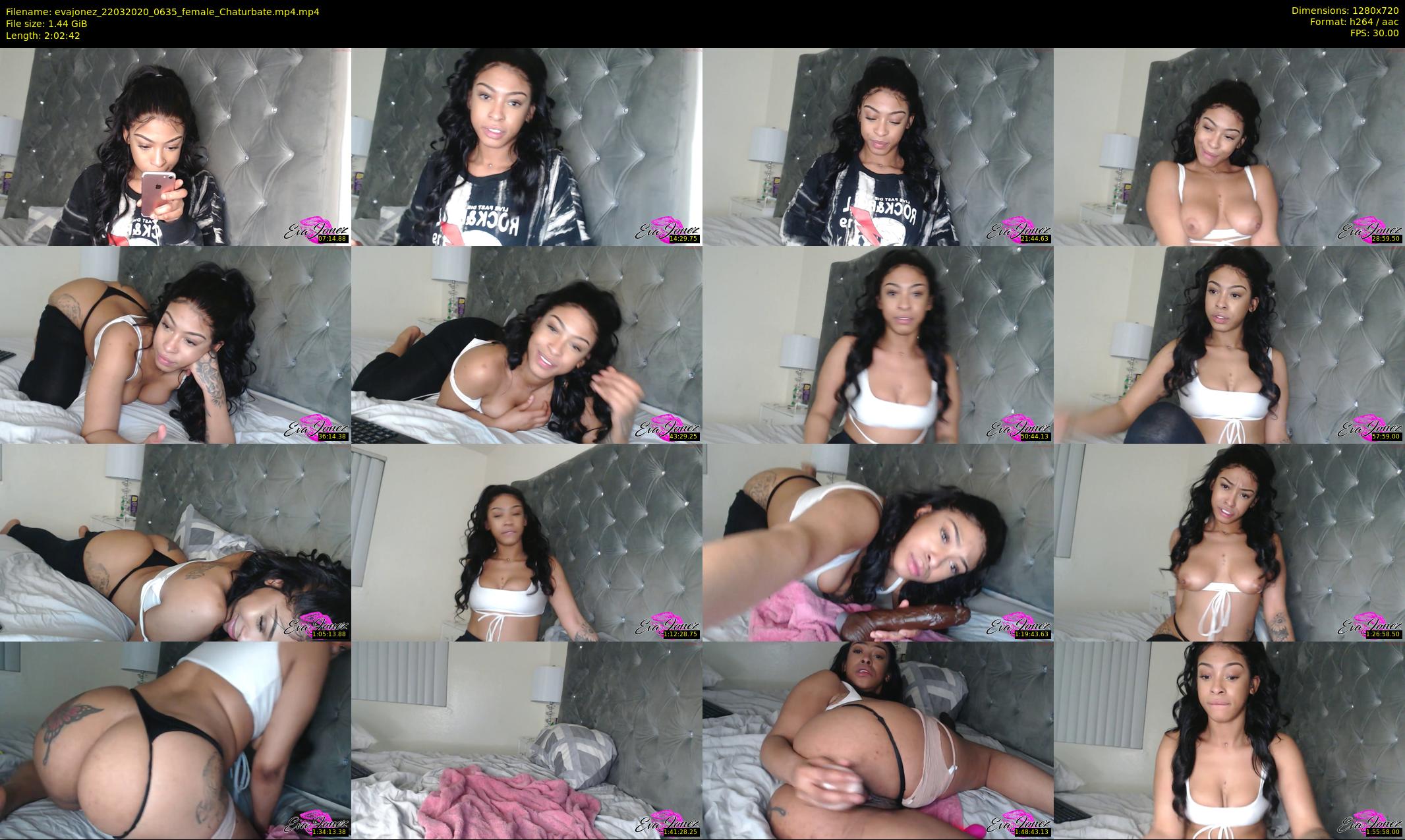 evajonez — 123 minute Chaturbate female cam show recording, 720p, Mar 22, 2020