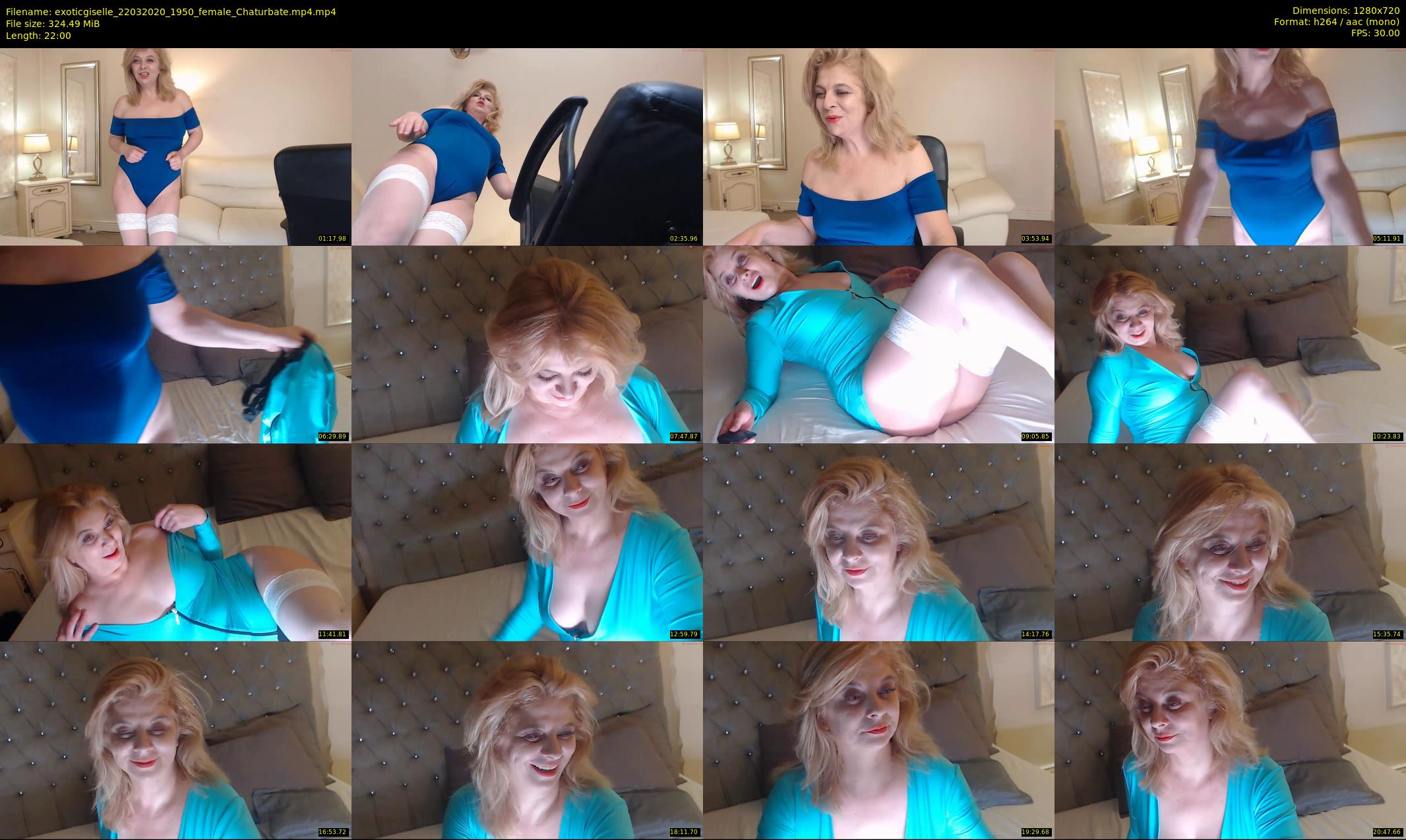 exoticgiselle — 22 minute Chaturbate female cam show recording, 720p, Mar 22, 2020