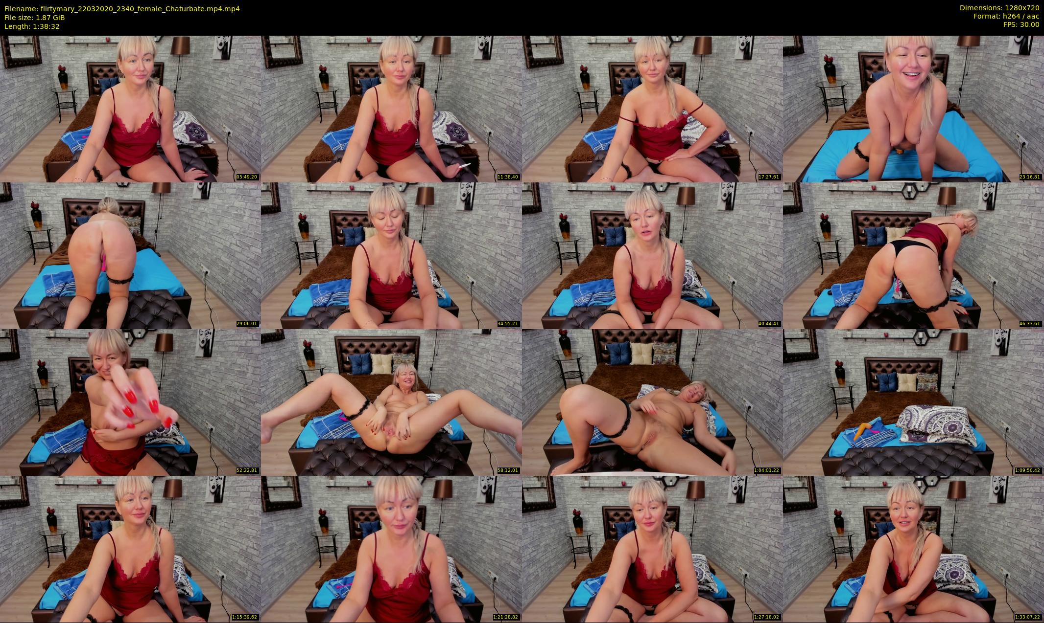 flirtymary — 99 minute Chaturbate female cam show recording, 720p, Mar 22, 2020