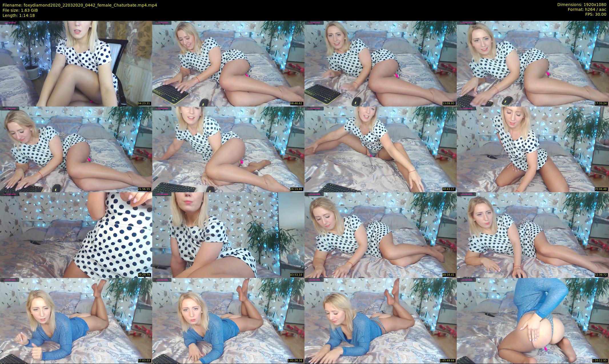foxydiamond2020 — 75 minute Chaturbate female cam show recording, 1080p, Mar 22, 2020